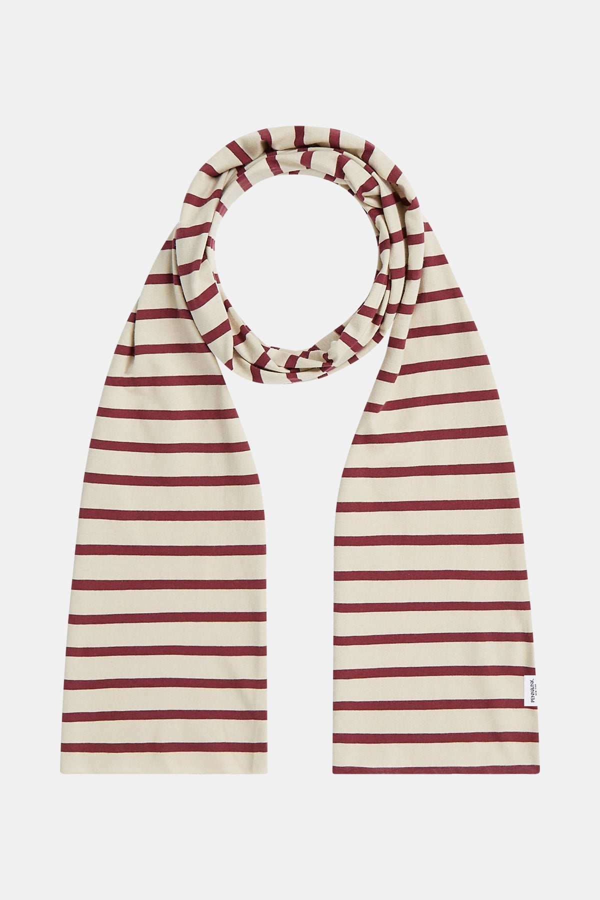 SCARF STRIPE (W26F1978LTD) FOAM - BURGUNDY