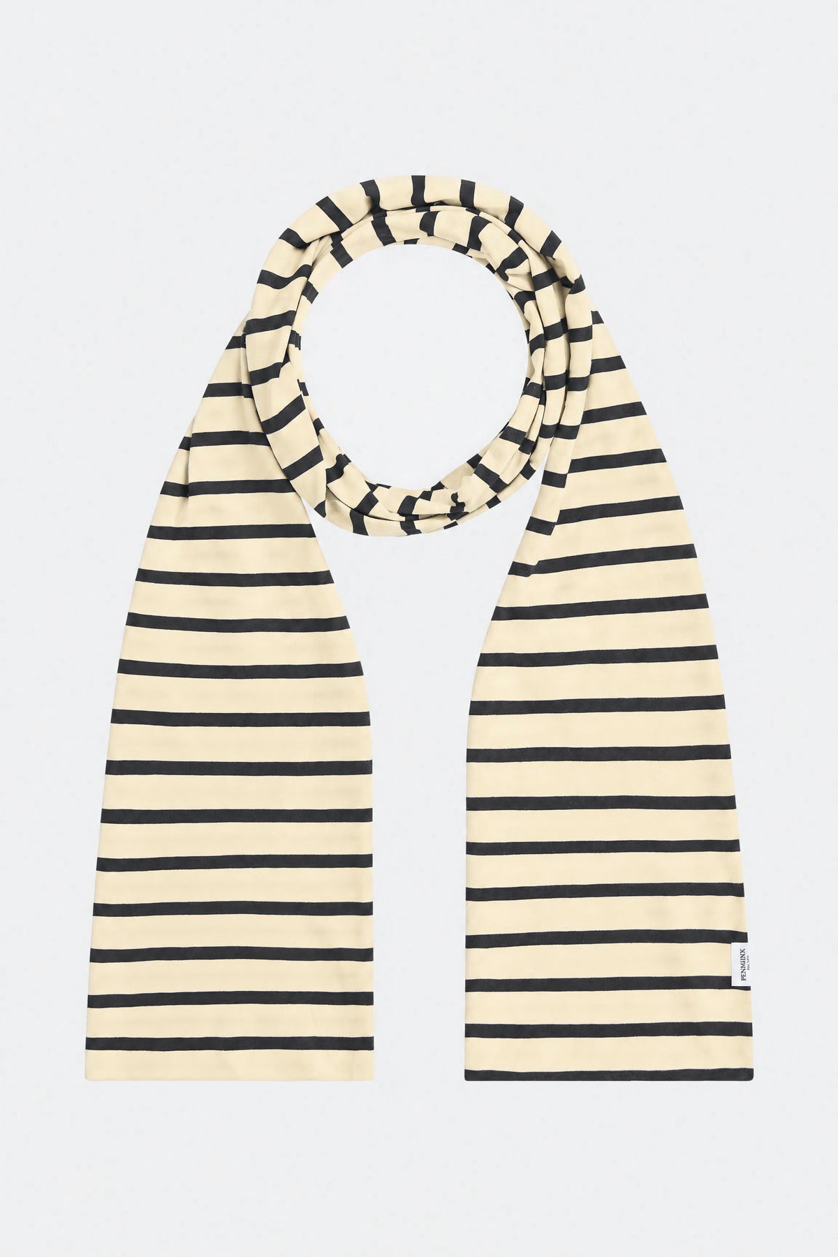 SCARF STRIPE (W26F1978LTD) ECRU - BLACK