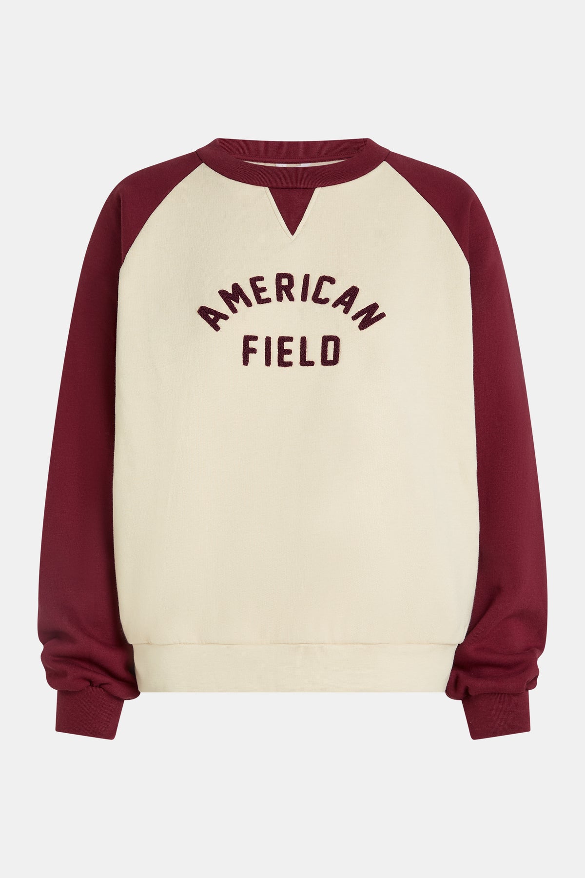 SWEATER PRINT (W26F1983LTD) OYSTER - BURGUNDY