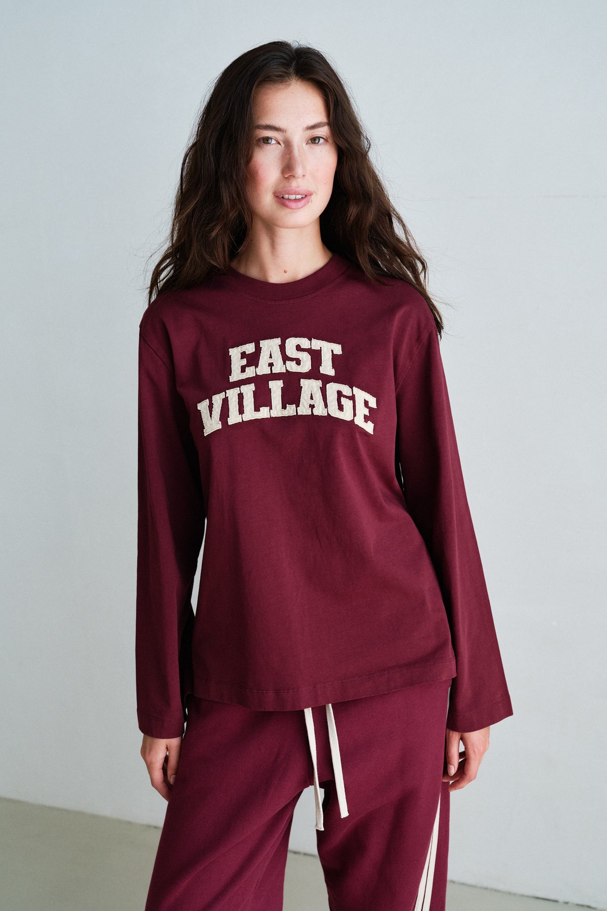 LONGSLEEVE PRINT (W26F1988LTD) BURGUNDY - FOAM