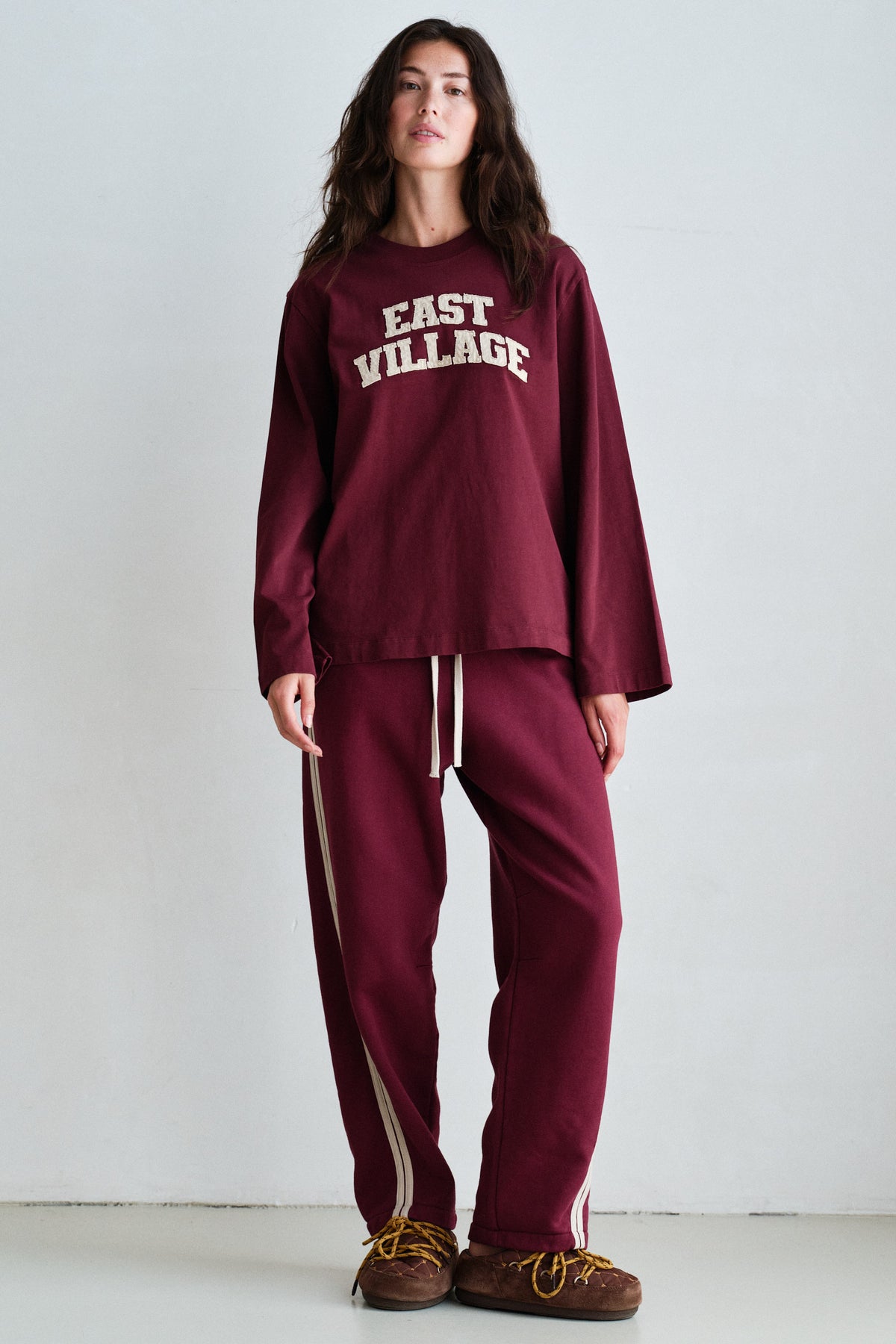 LONGSLEEVE PRINT (W26F1988LTD) BURGUNDY - FOAM