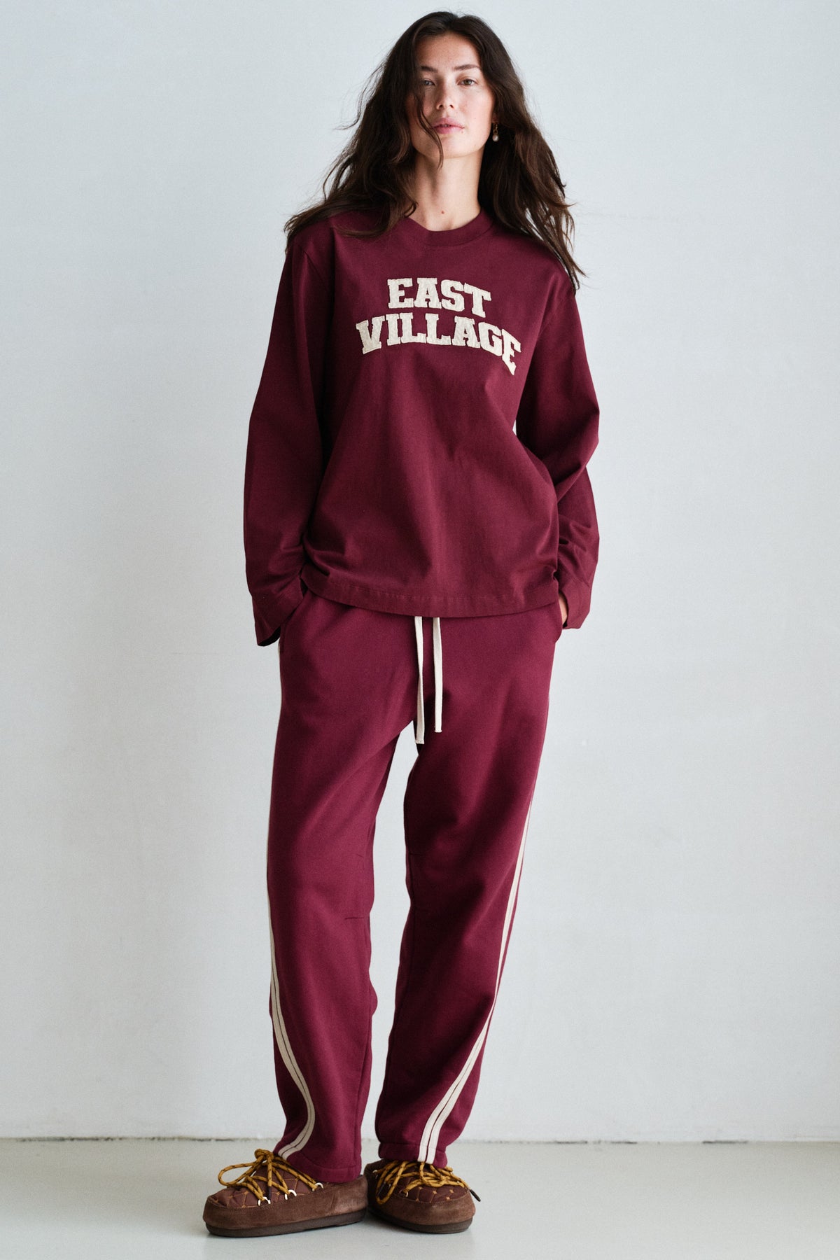 TROUSERS (W26F1992LTD) BURGUNDY - FOAM
