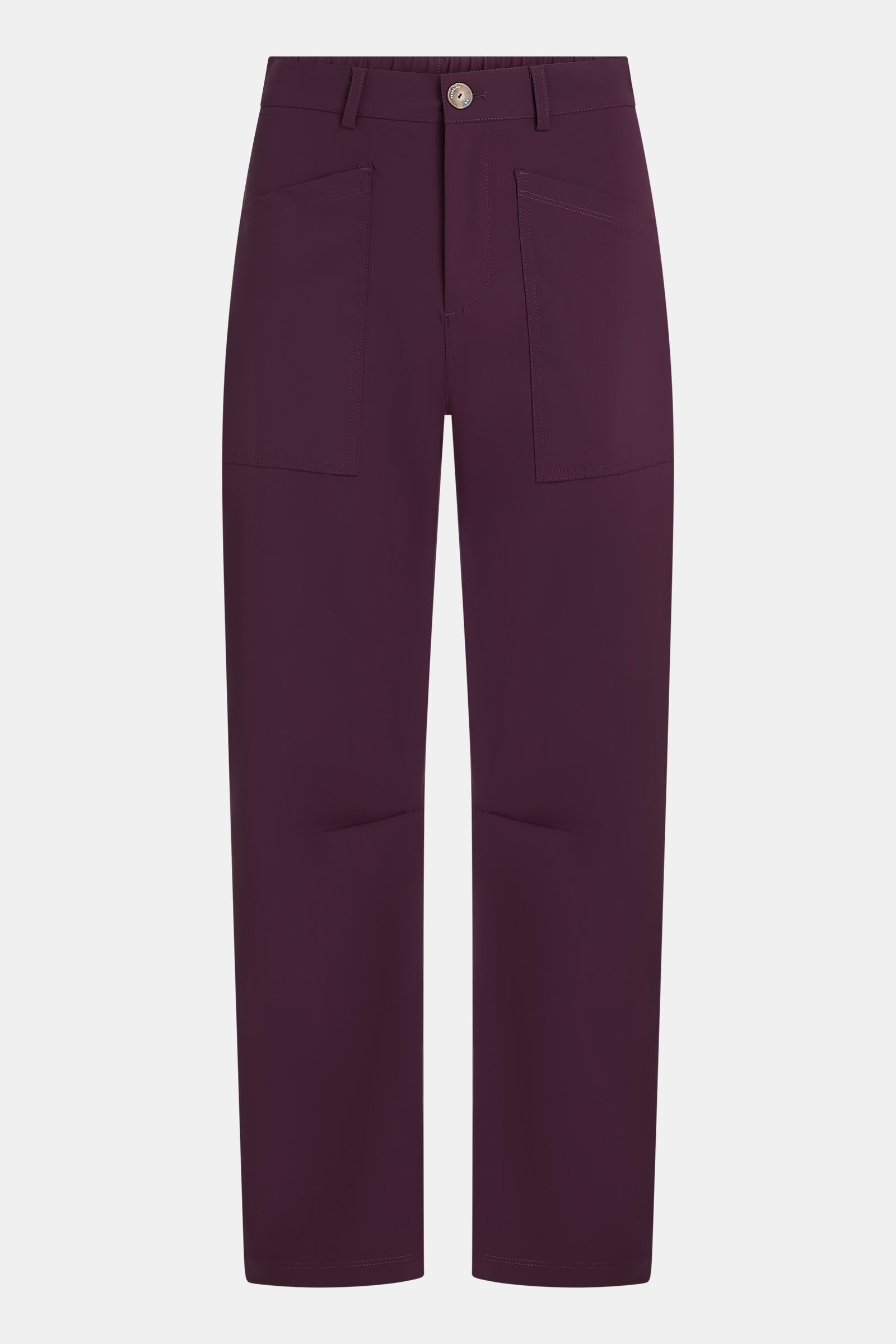 TROUSERS (W26N1774) AUBERGINE