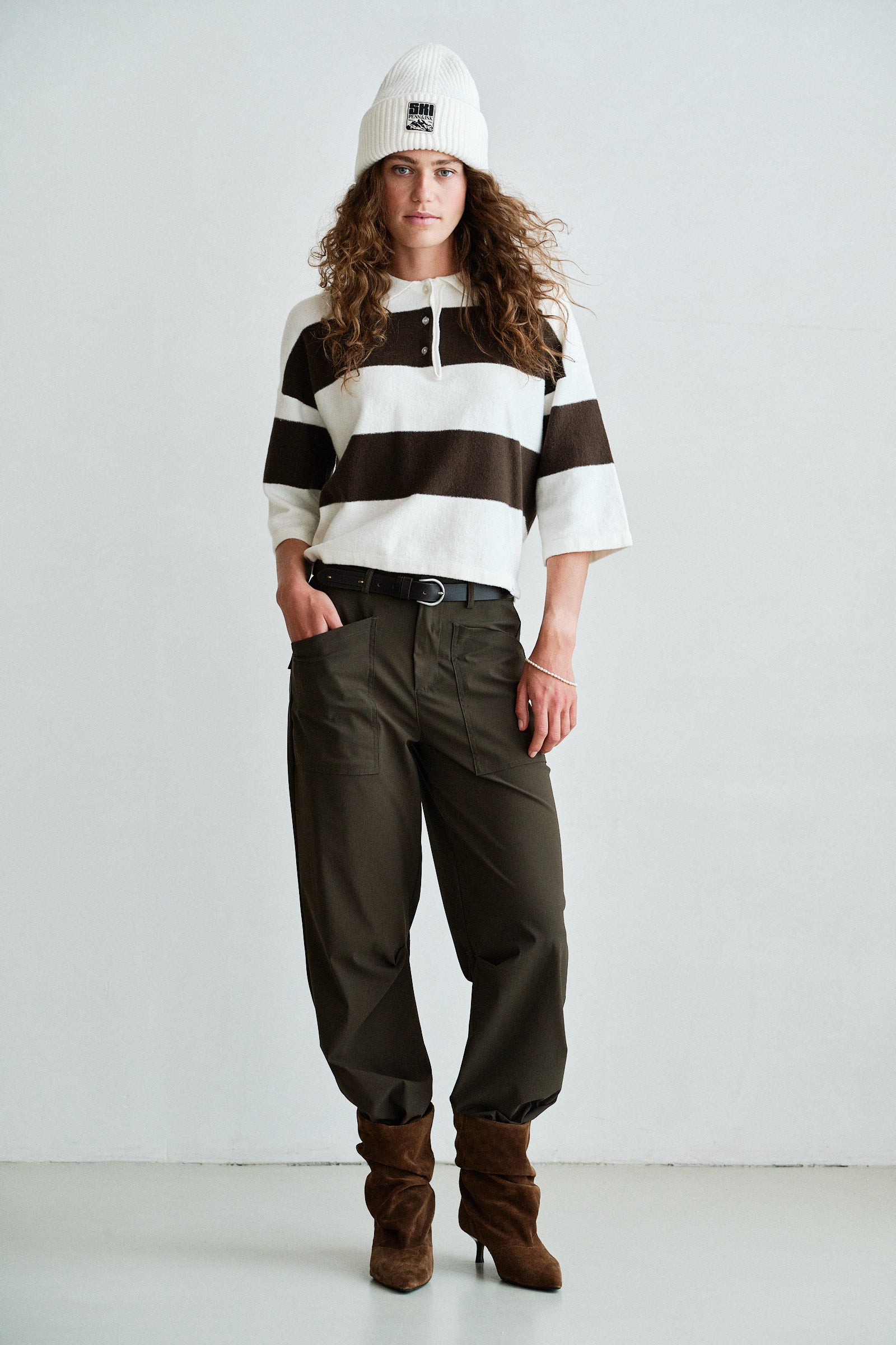 TROUSERS (W26N1774) TABAC