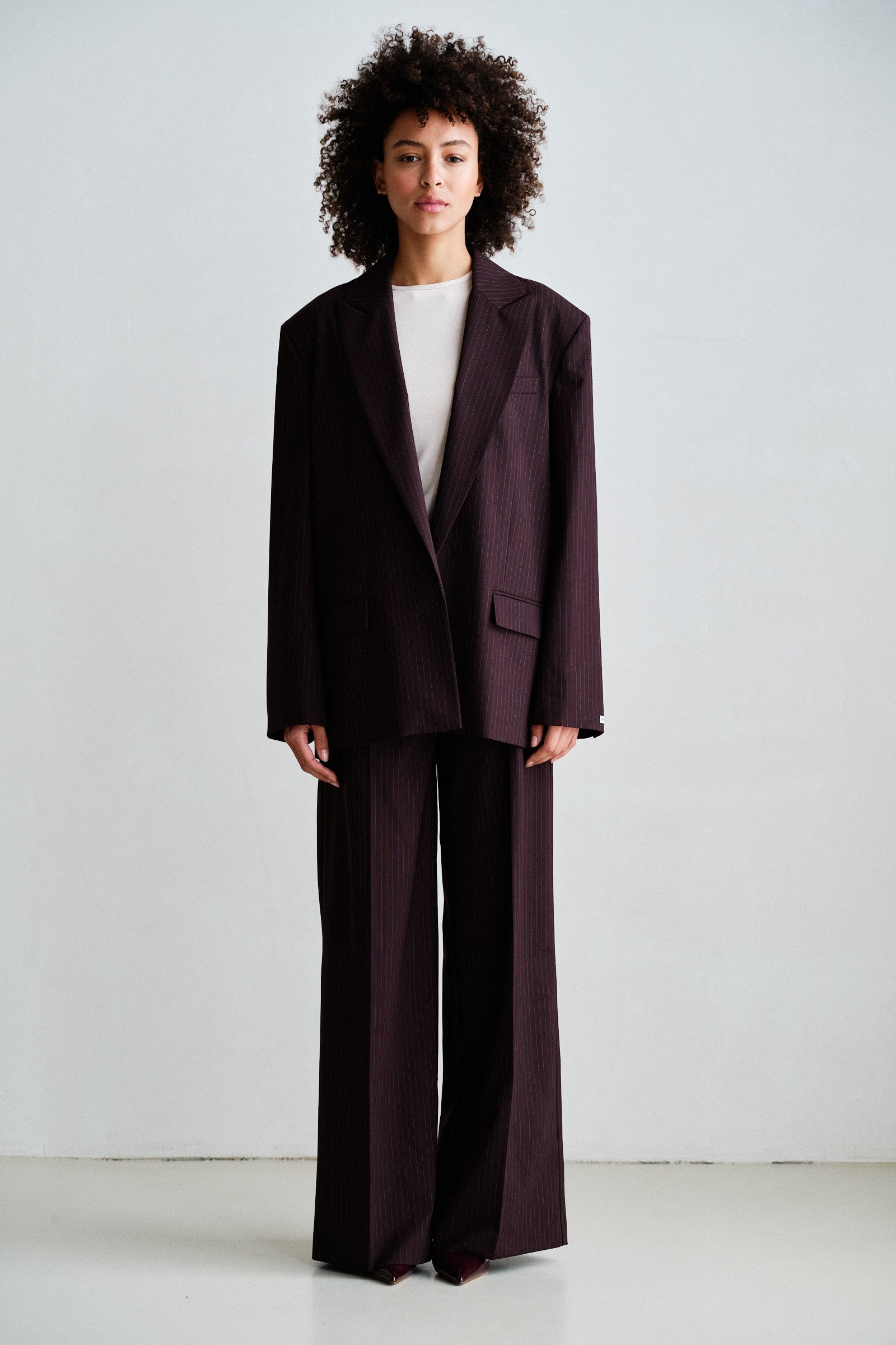 BLAZER (W26N1779) AUBERGINE STRIPE