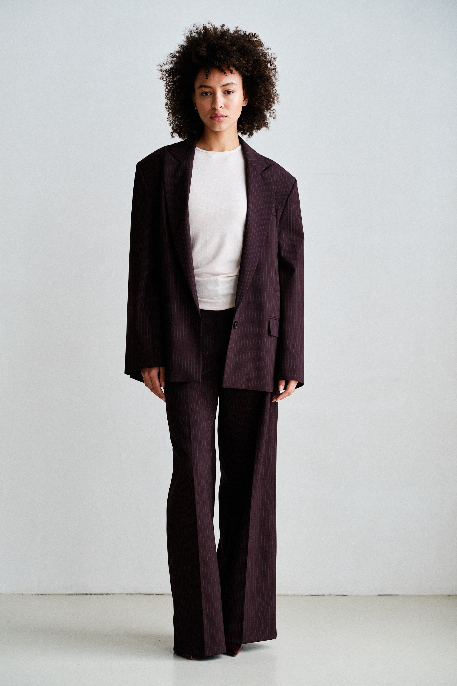 BLAZER (W26N1779) AUBERGINE STRIPE
