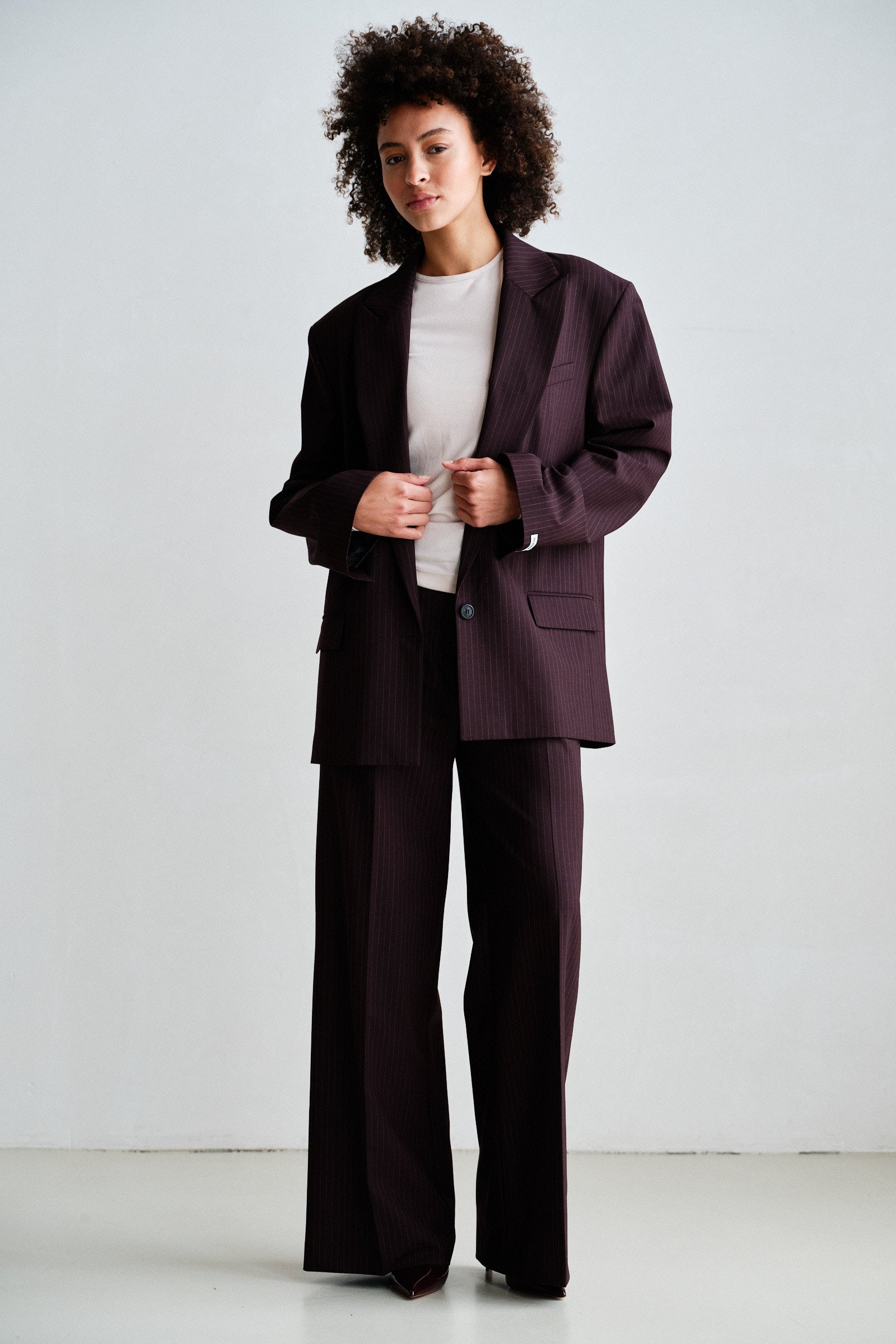 BLAZER (W26N1779) AUBERGINE STRIPE