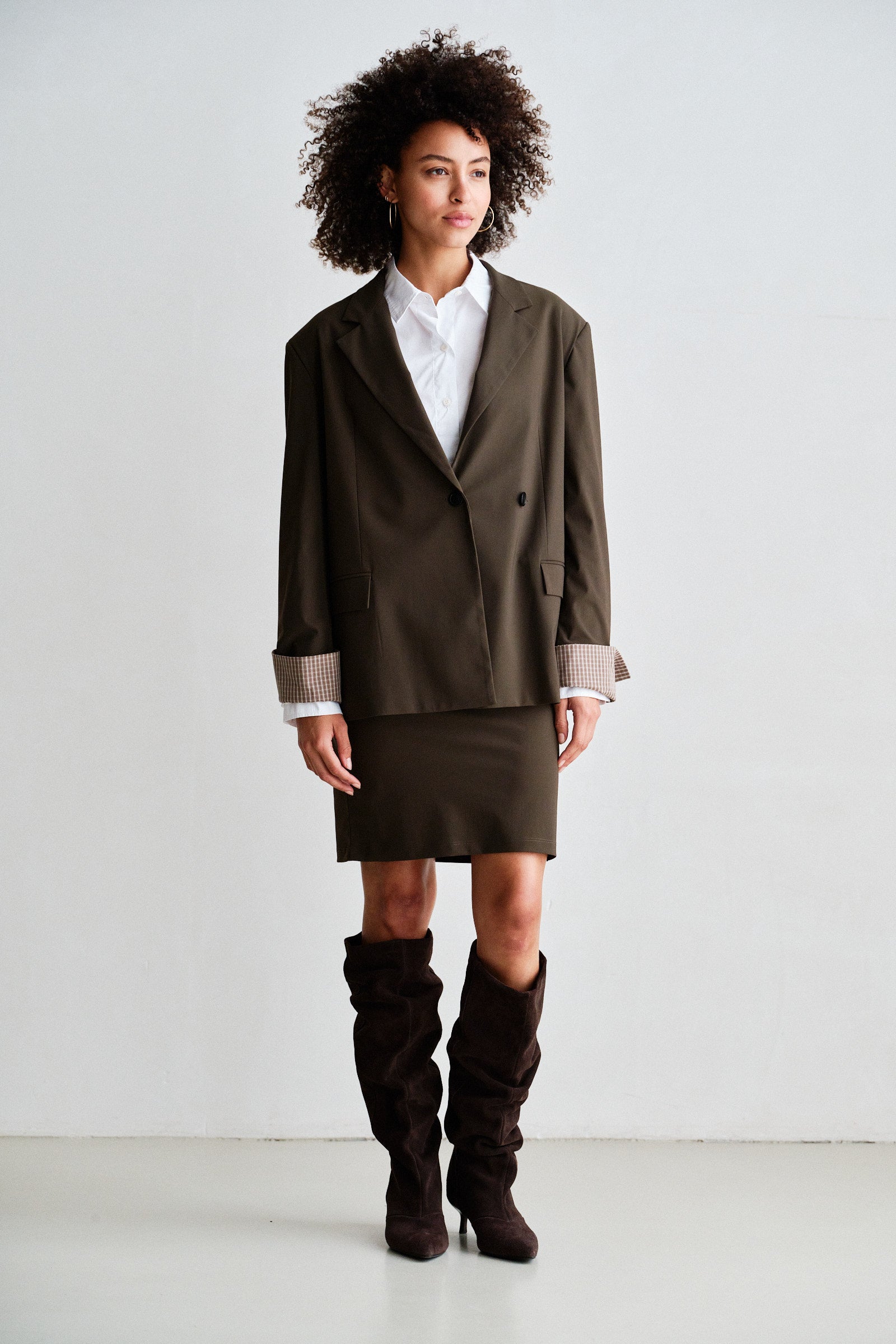 SKIRT (W26N1813) TABAC