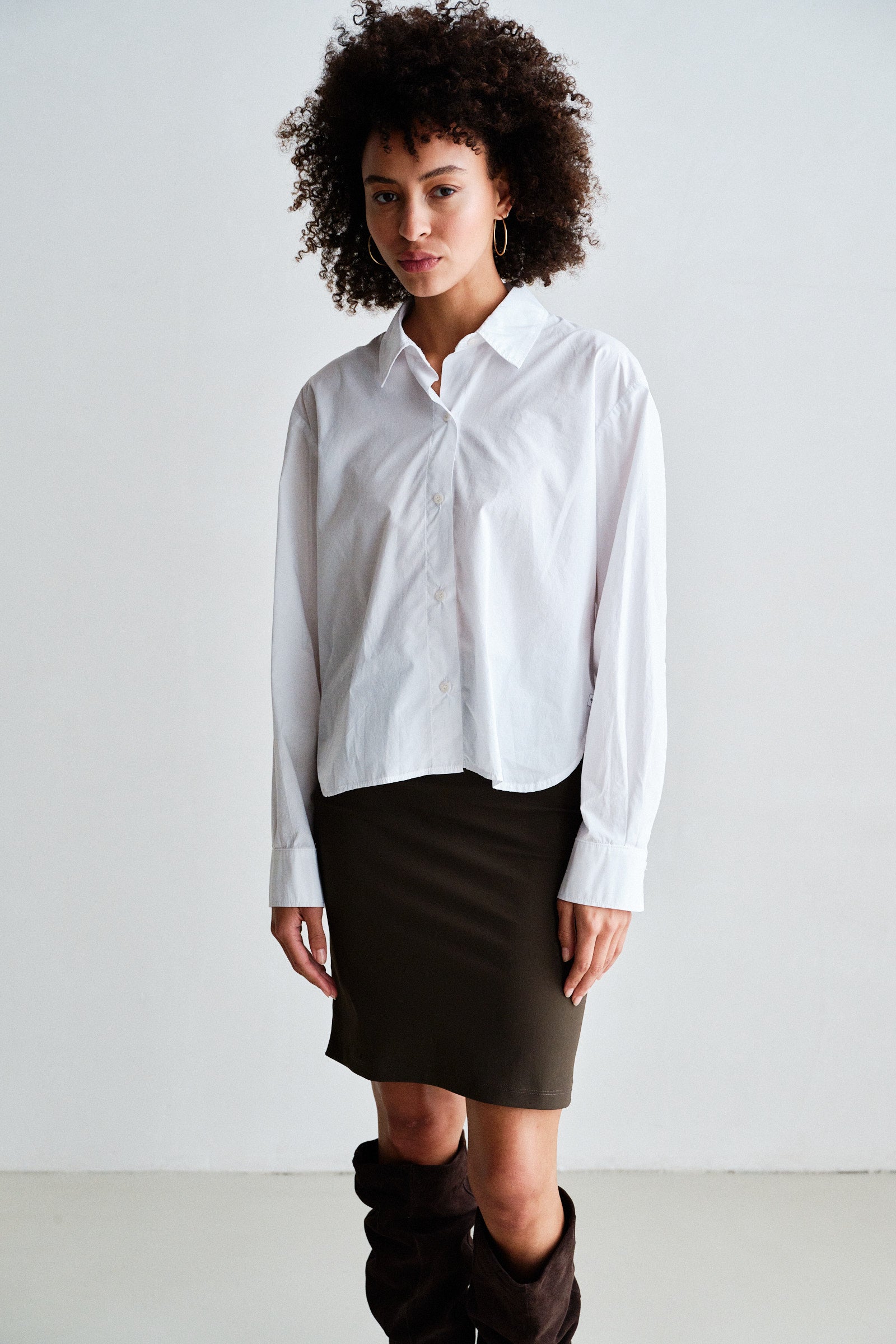 SKIRT (W26N1813) TABAC