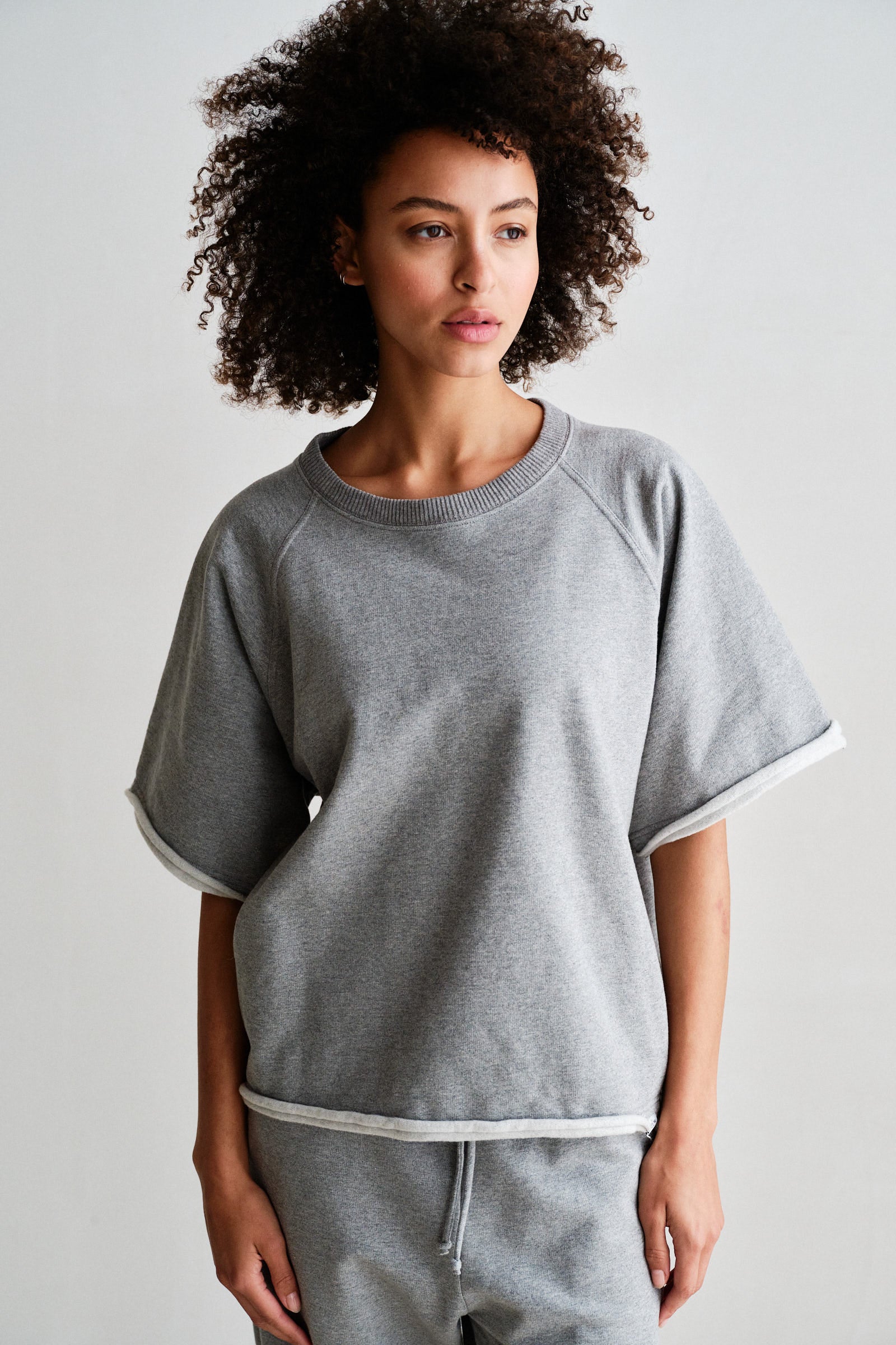 SWEATER (W26T1314) GREY MELANGE
