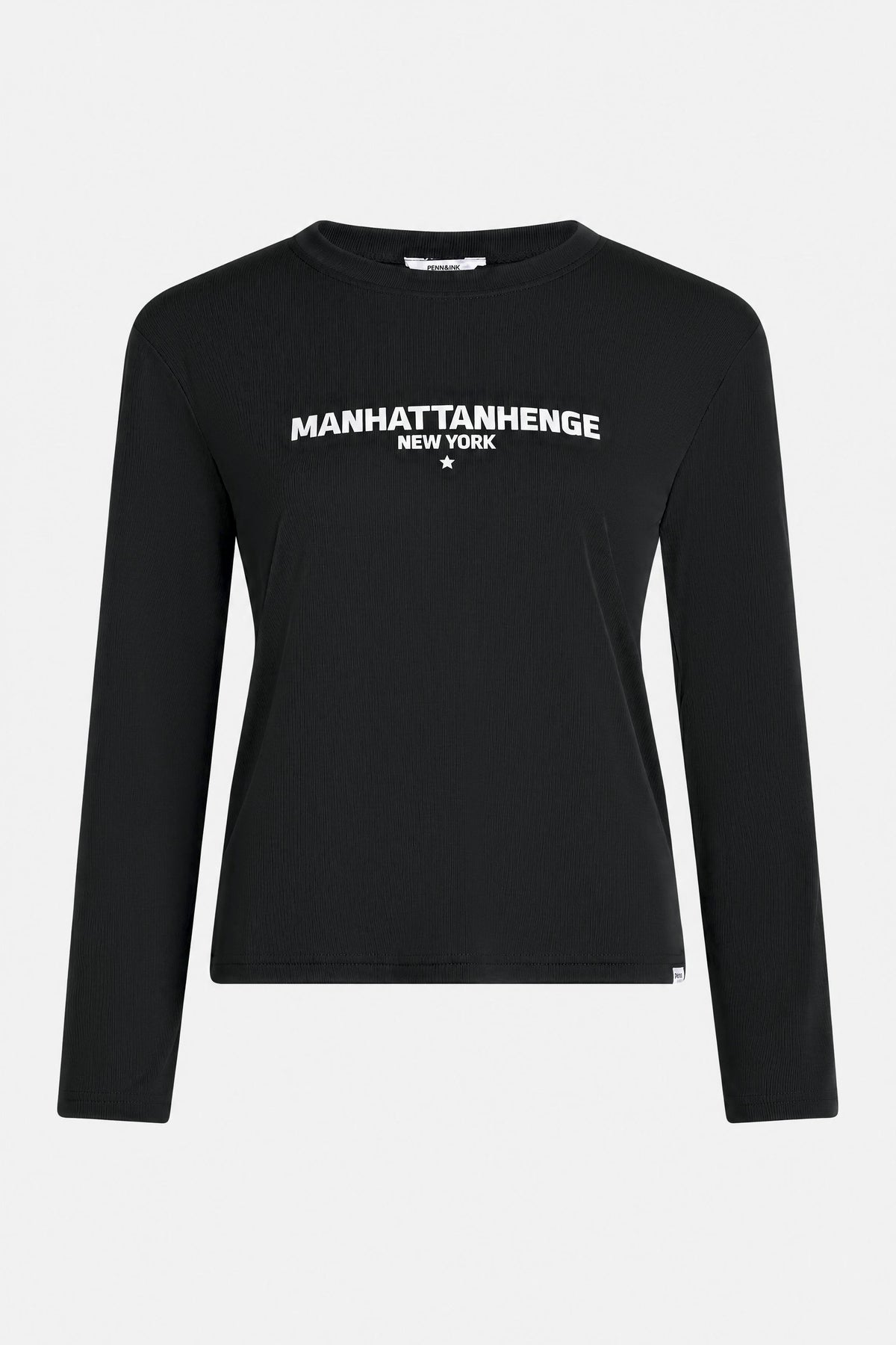 LONGSLEEVE PRINT (W26T1331LTD) BLACK - WHITE