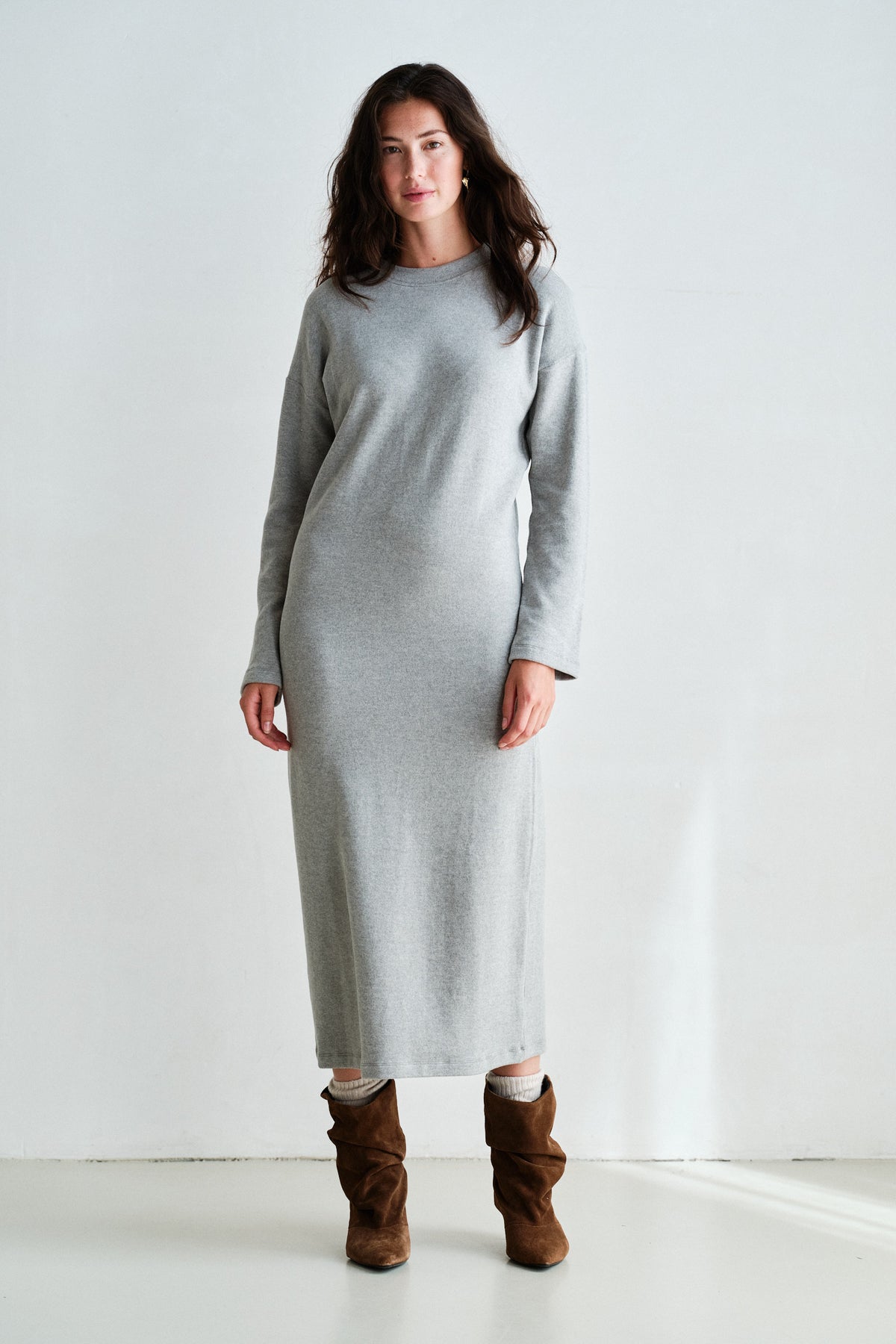 DRESS (W26T1351LTD) GREY MELANGE