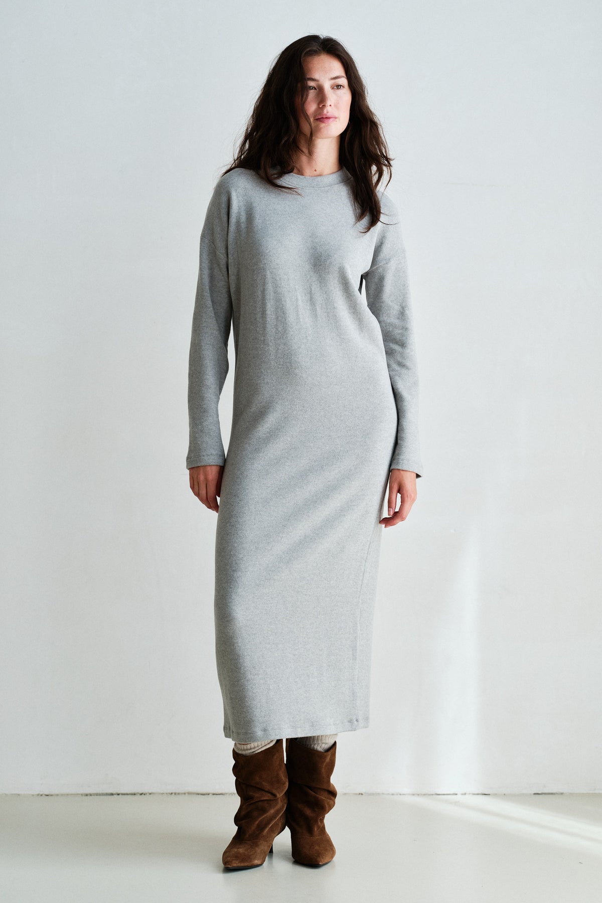 DRESS (W26T1351LTD) GREY MELANGE