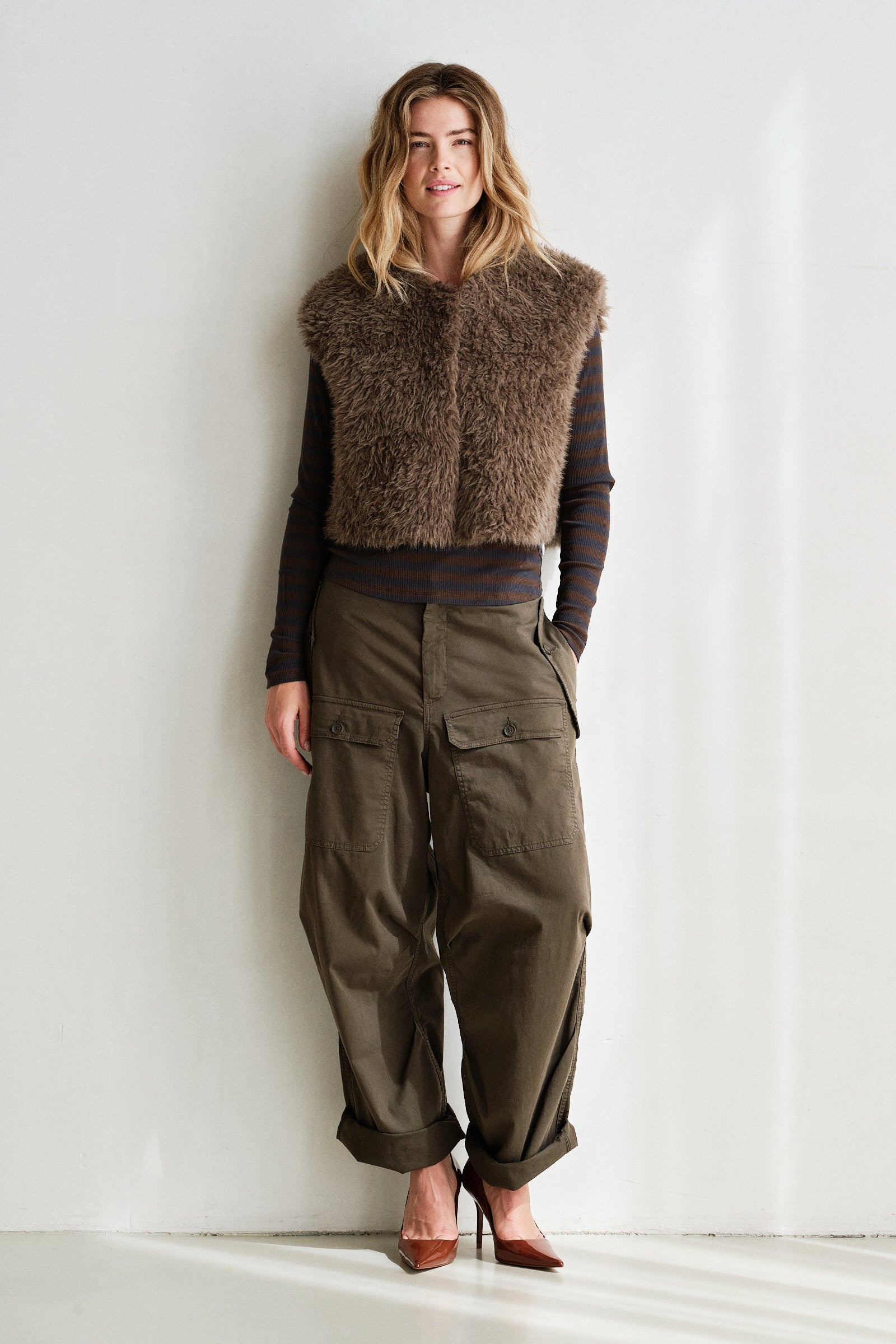 TROUSERS (W26Z895) TABAC