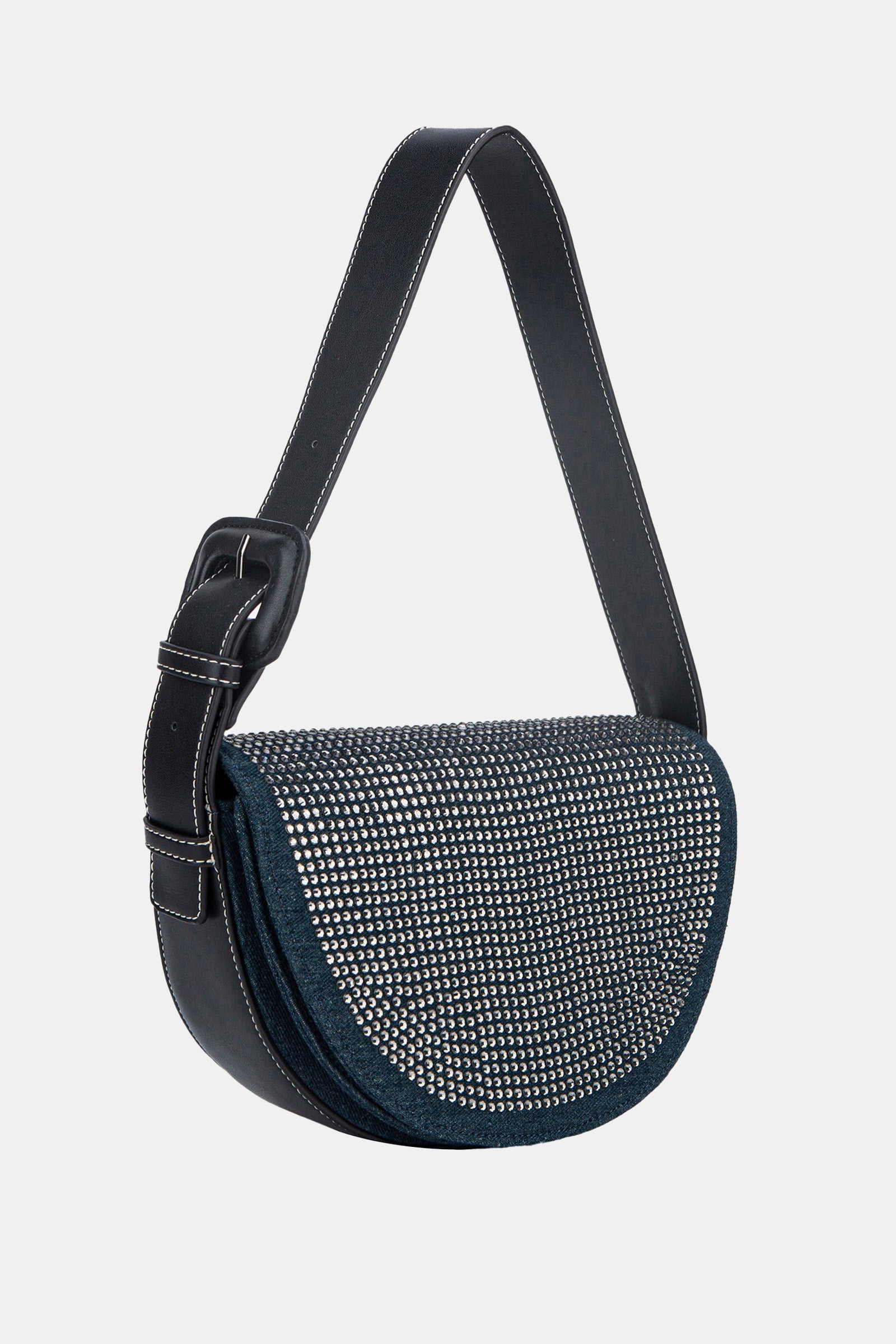 HVISK SHOULDER BAG (NOMI DENIM EMBELLISHED) BLUE INK