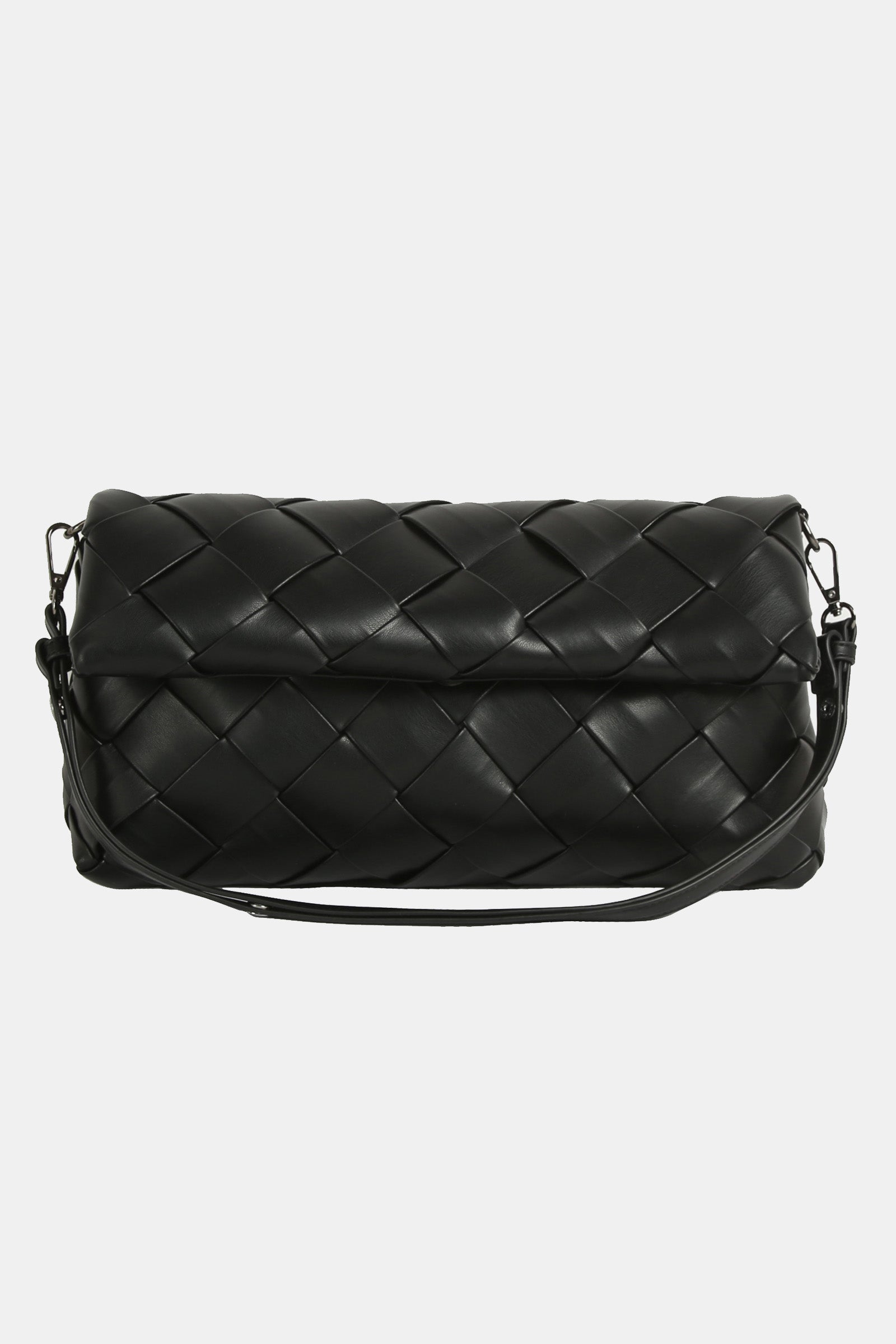TOTE BAG (ARLENE BRAIDED SOFT STRUCTURE) BLACK