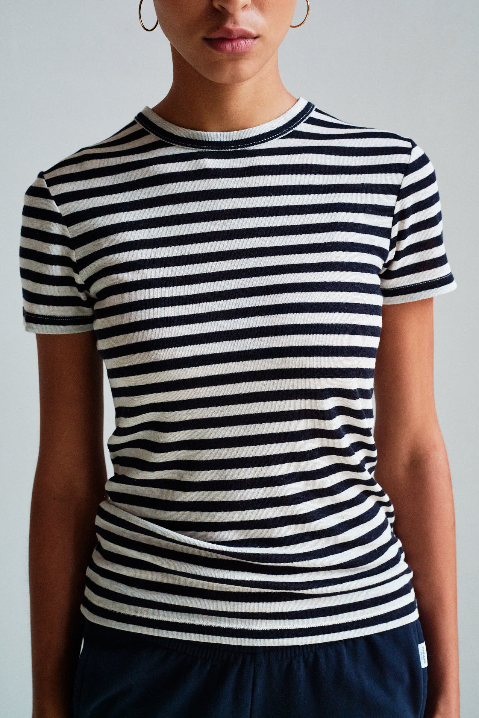 T-SHIRT (S26F1871LTD) NAVY - ECRU