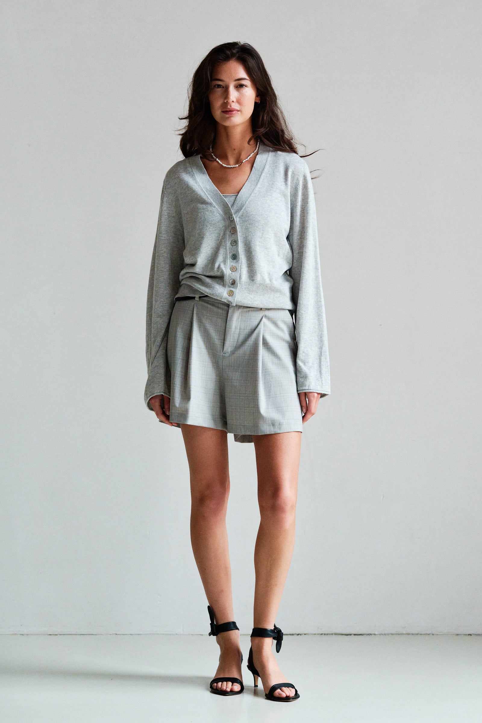 CARDIGAN (S26B415LTD) GREY MELANGE