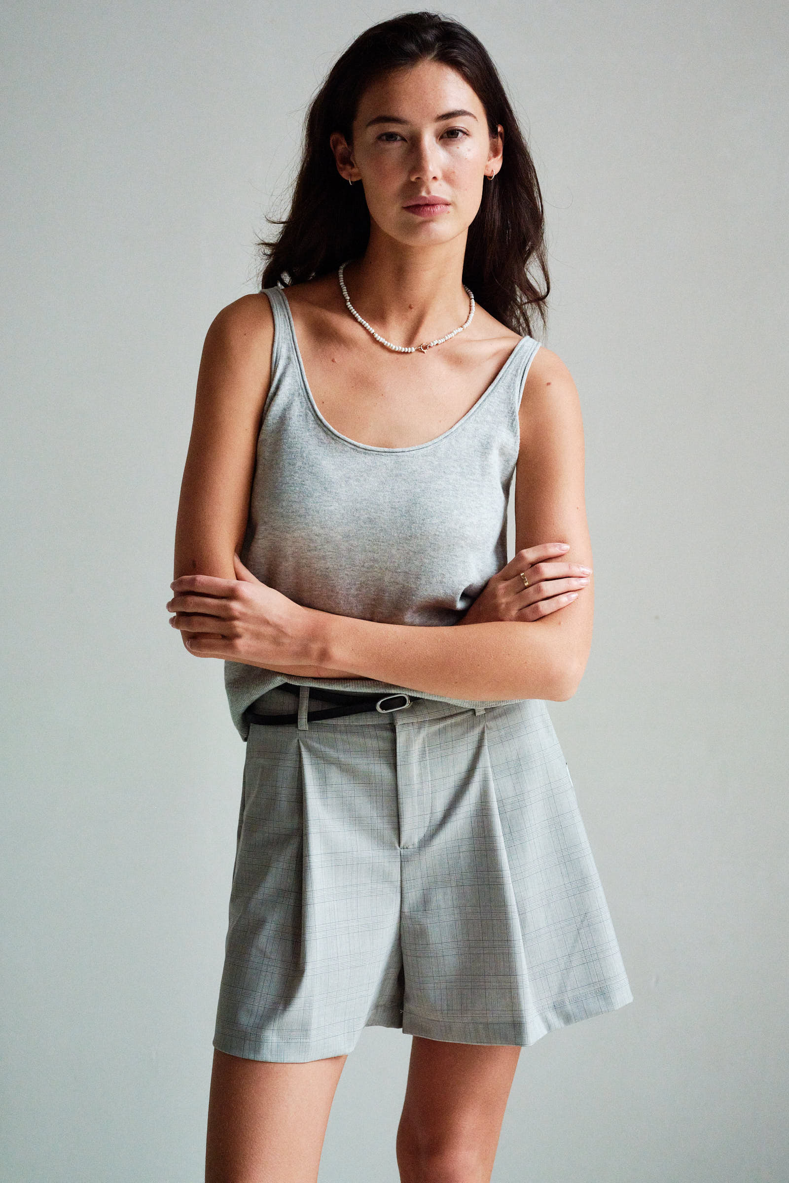 TOP (S26B416LTD) GREY MELANGE