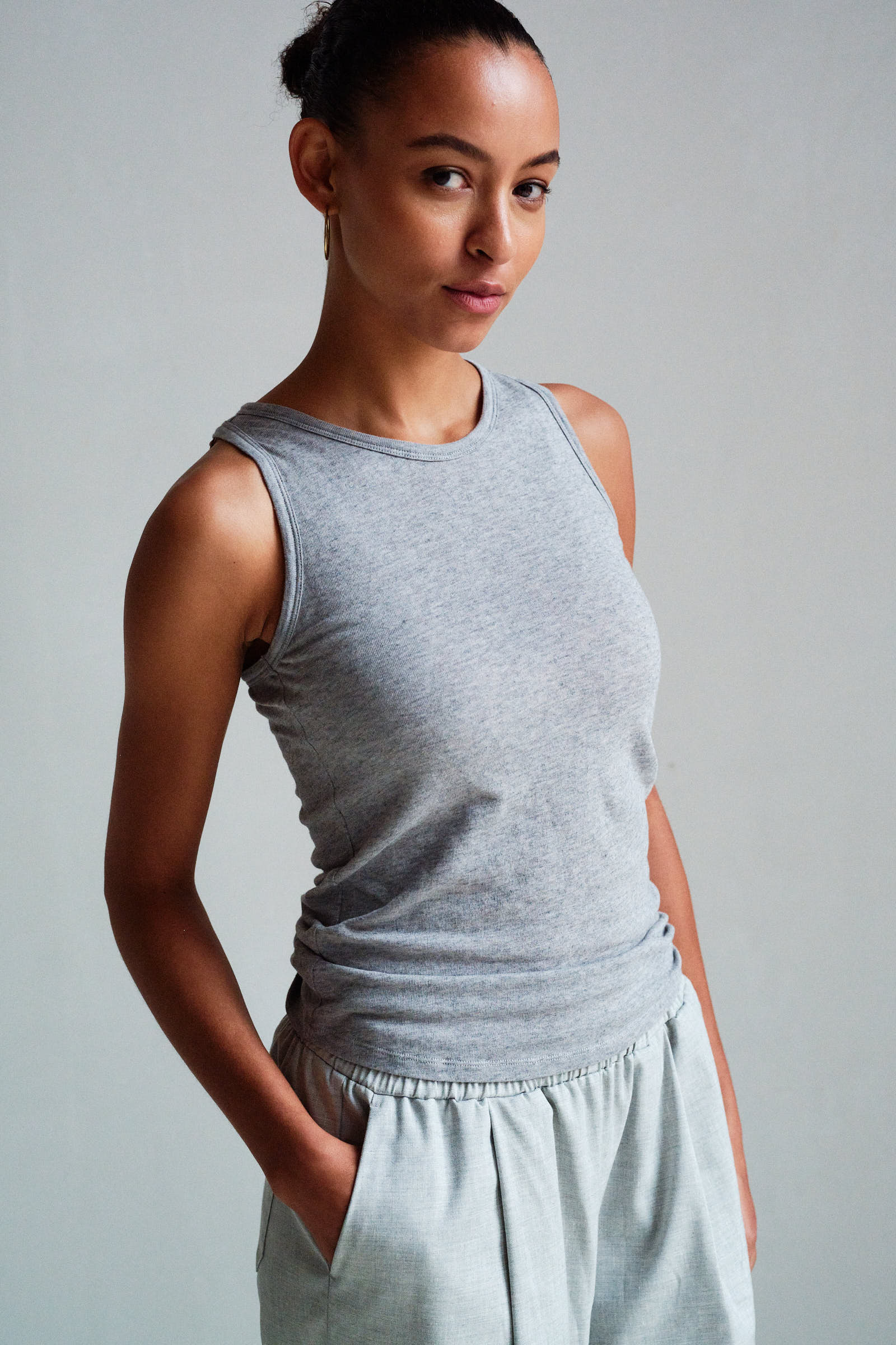 SINGLET (S26T1263LTD) GREY MELANGE