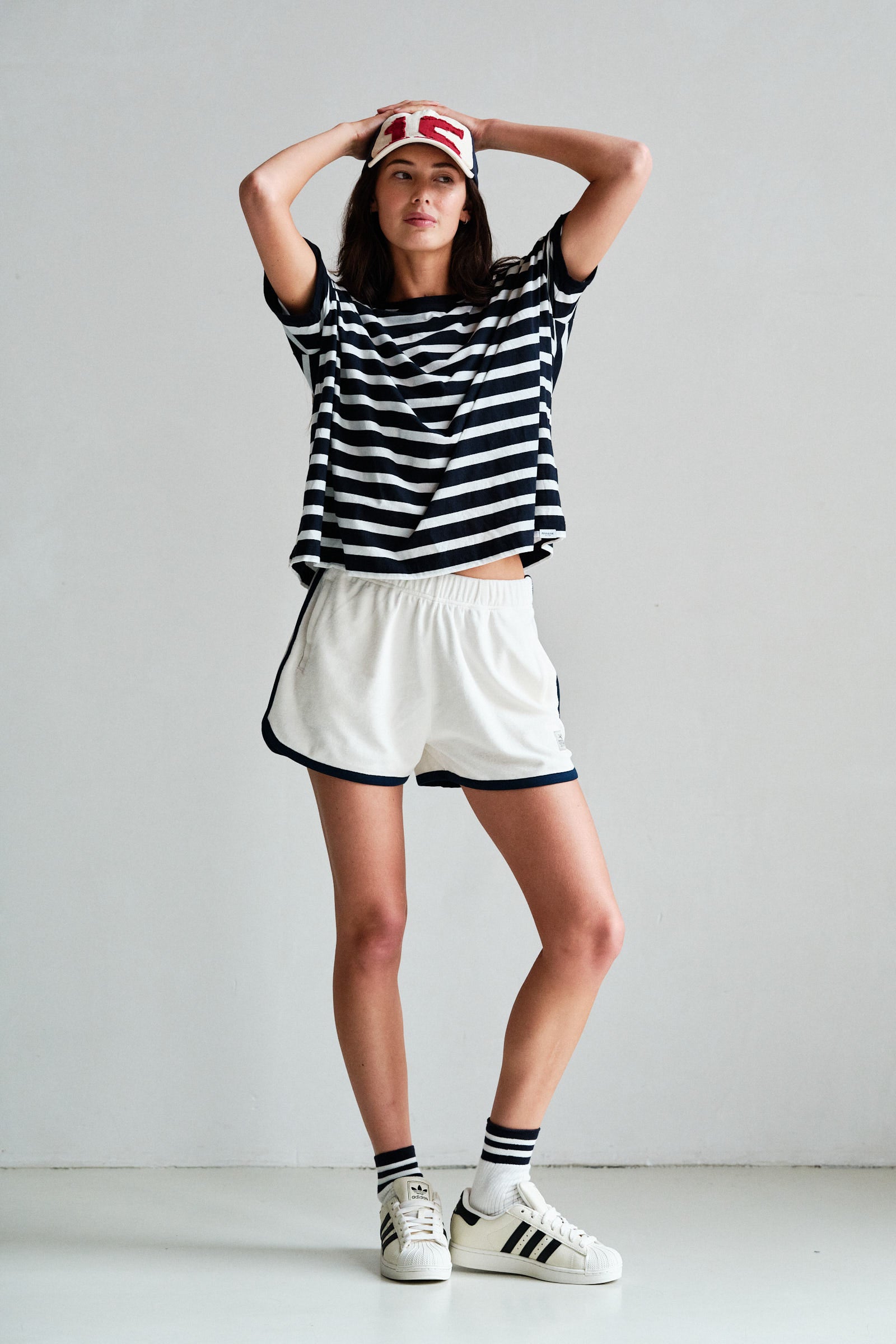 T-SHIRT (S26F1870LTD) NAVY - ECRU