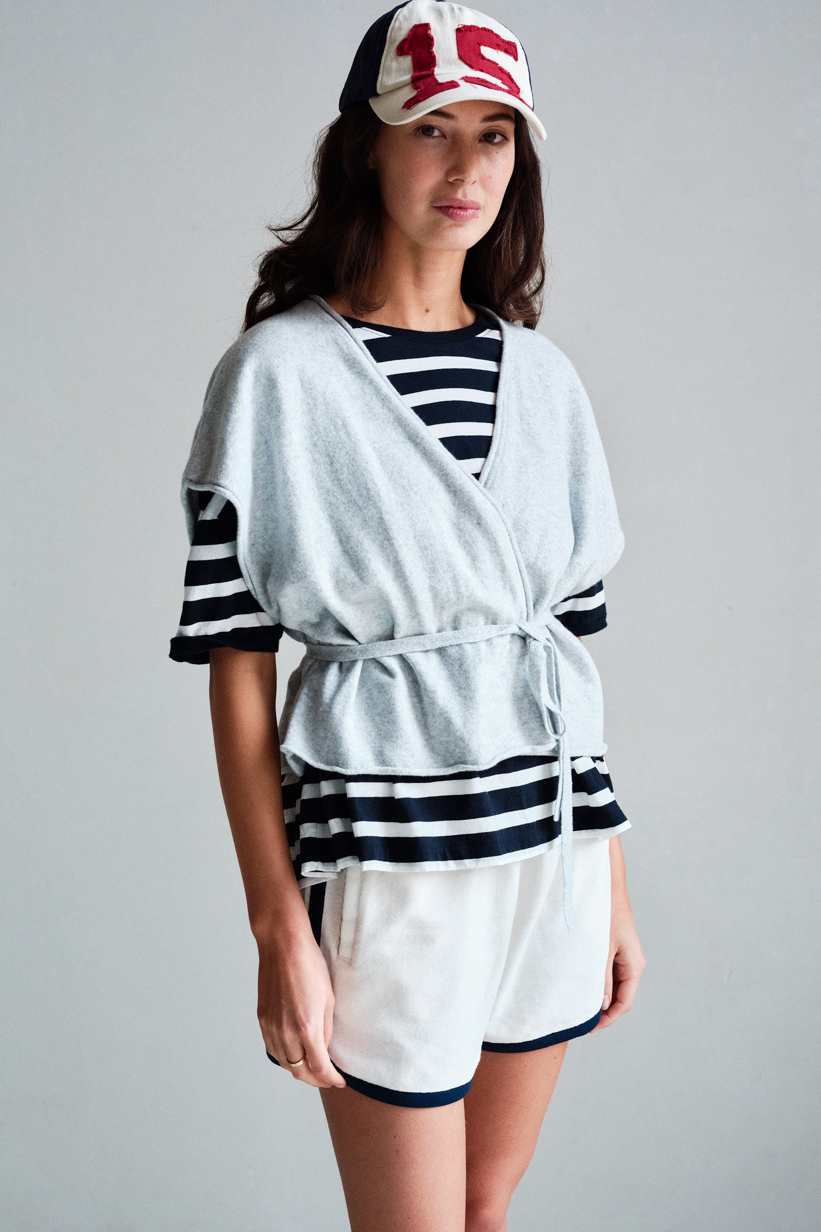 CARDIGAN (S26B410LTD) GREY MELANGE