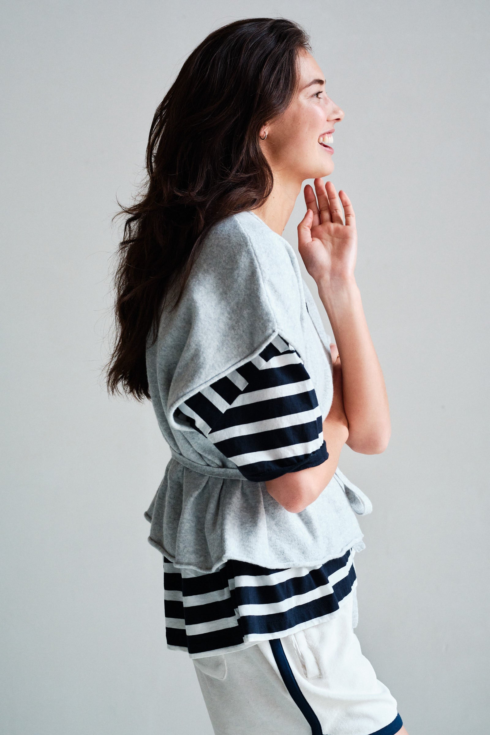 CARDIGAN (S26B410LTD) GREY MELANGE