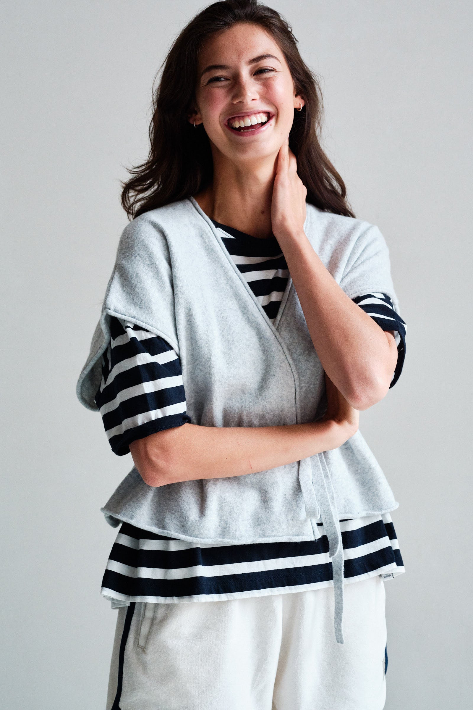 CARDIGAN (S26B410LTD) GREY MELANGE