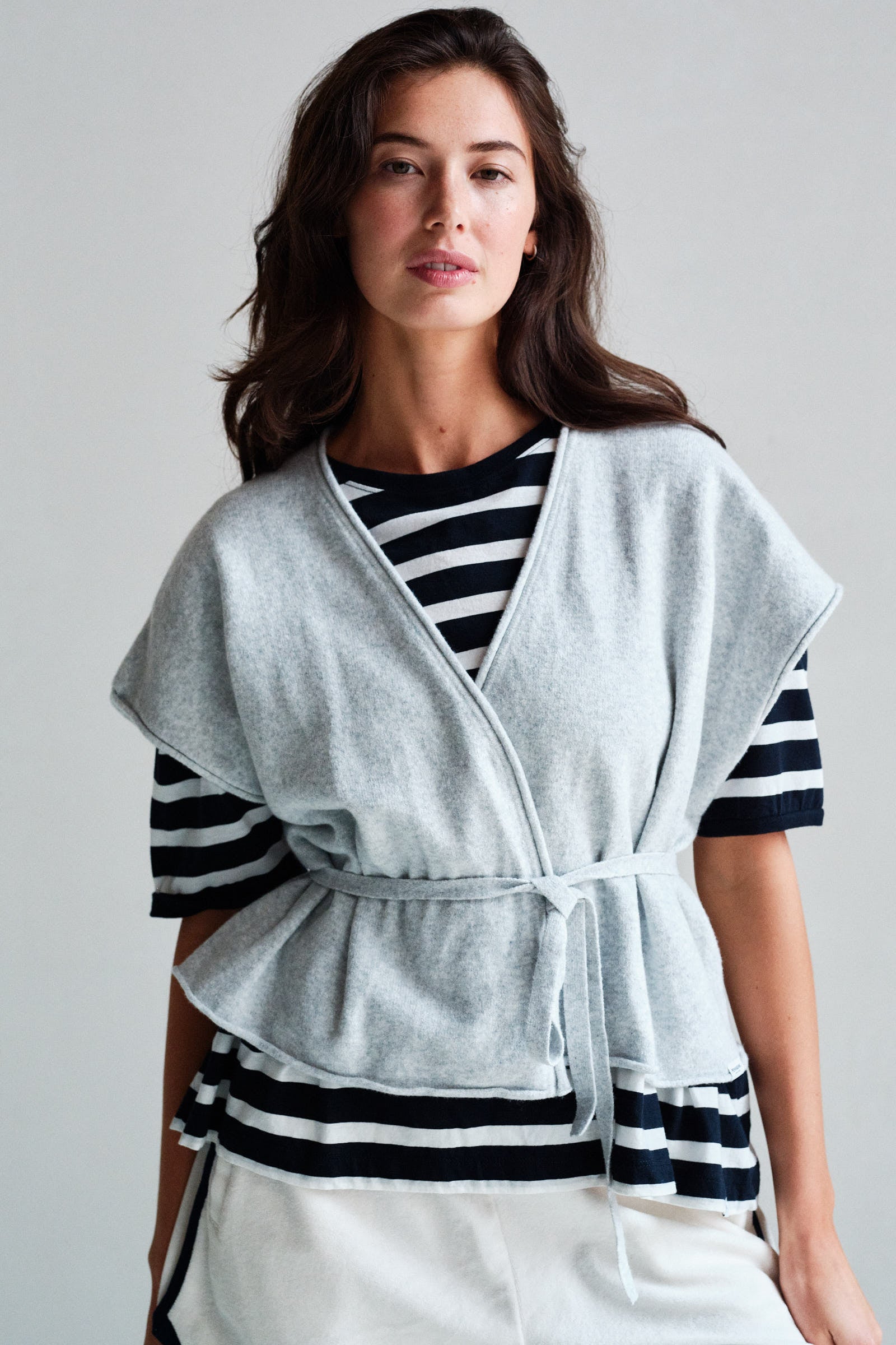 CARDIGAN (S26B410LTD) GREY MELANGE