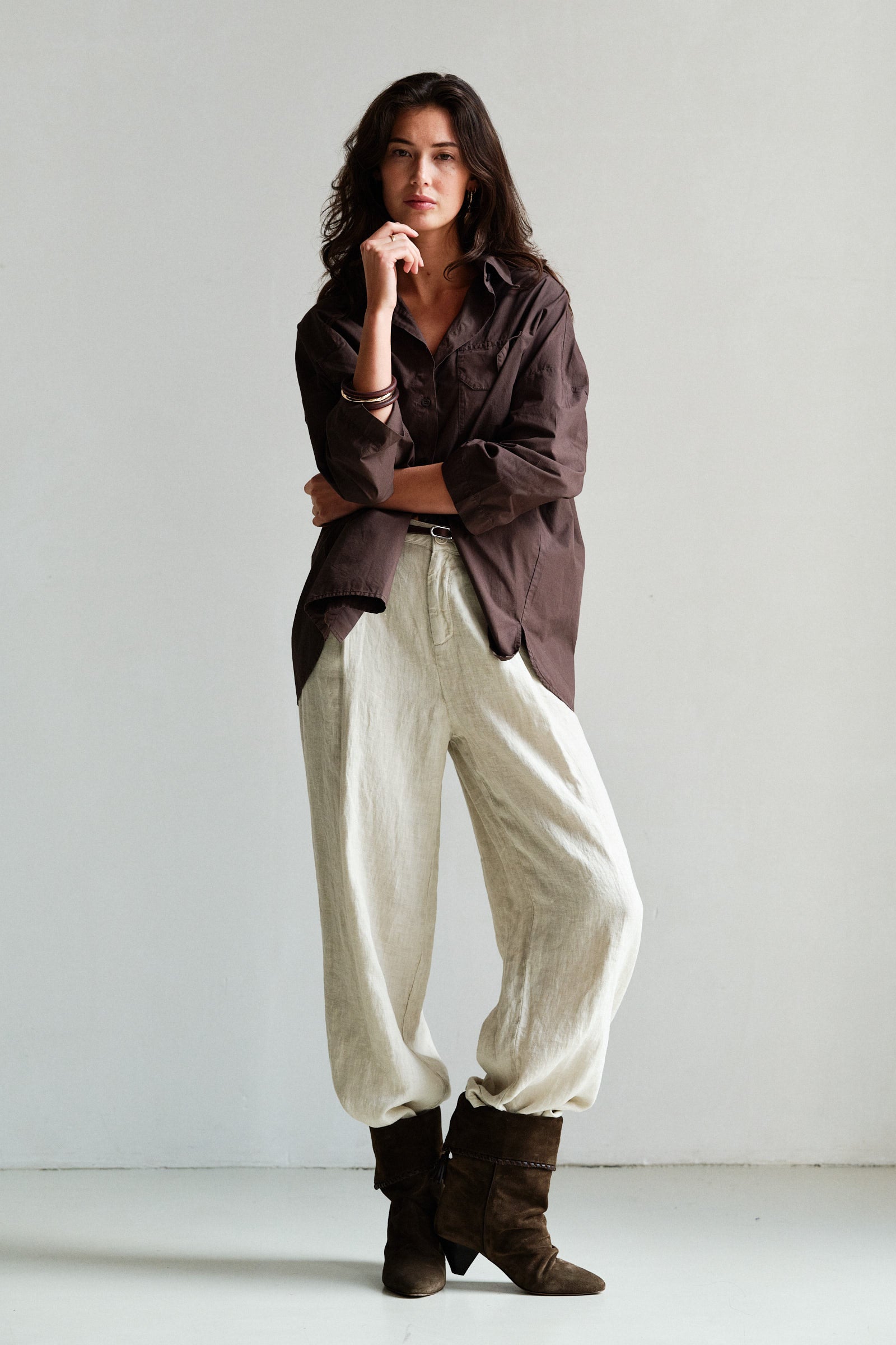 Trousers (S26Z876LTD) Jute | Penn&Ink