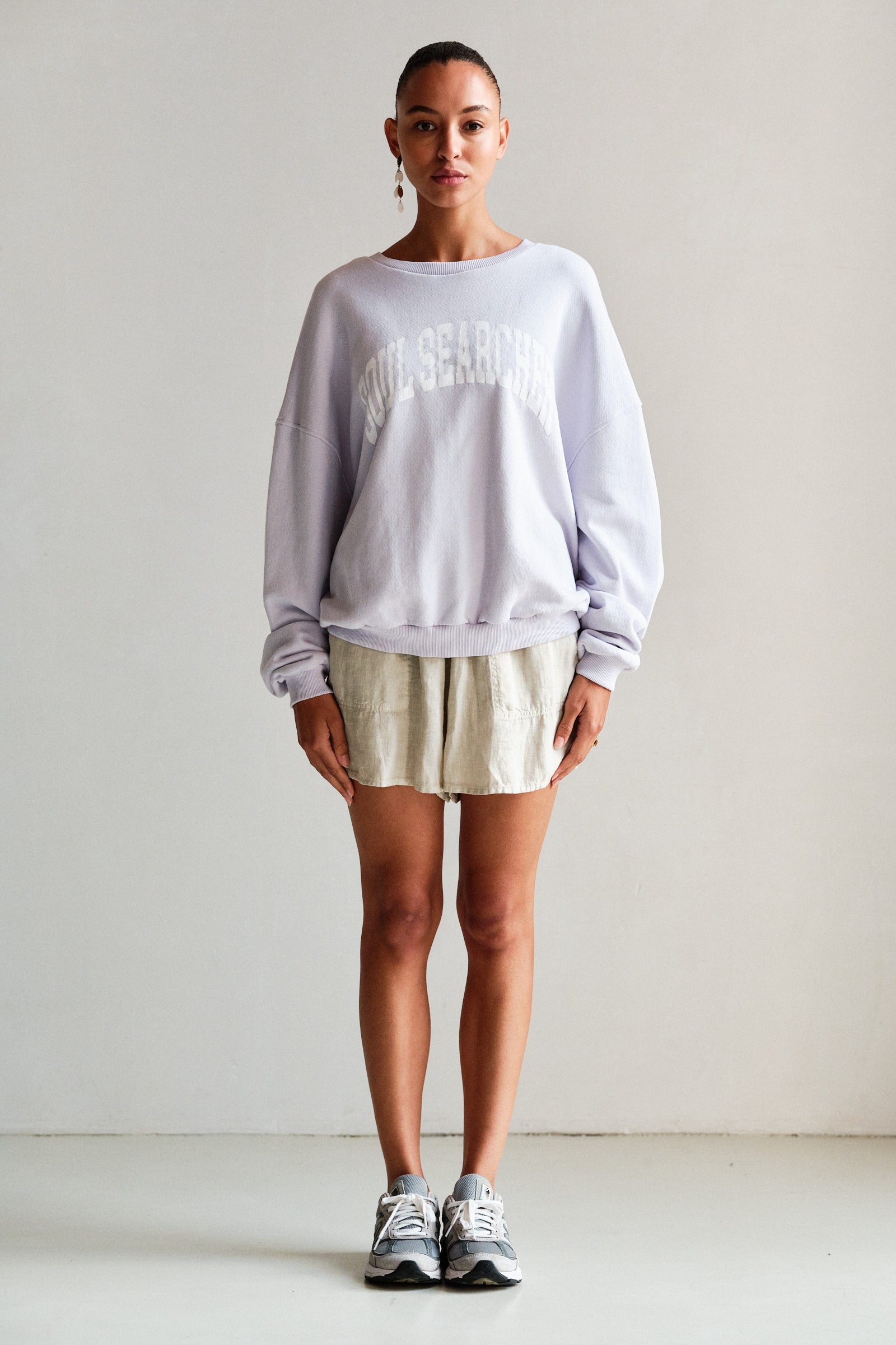 Sweater (S26T1260LTD) Sweet Lavender - White | Penn&Ink
