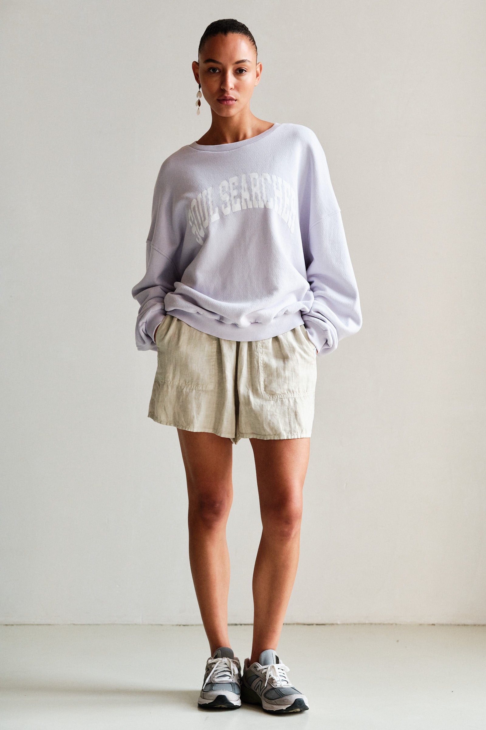 SWEATER (S26T1260LTD) SWEET LAVENDER - WHITE