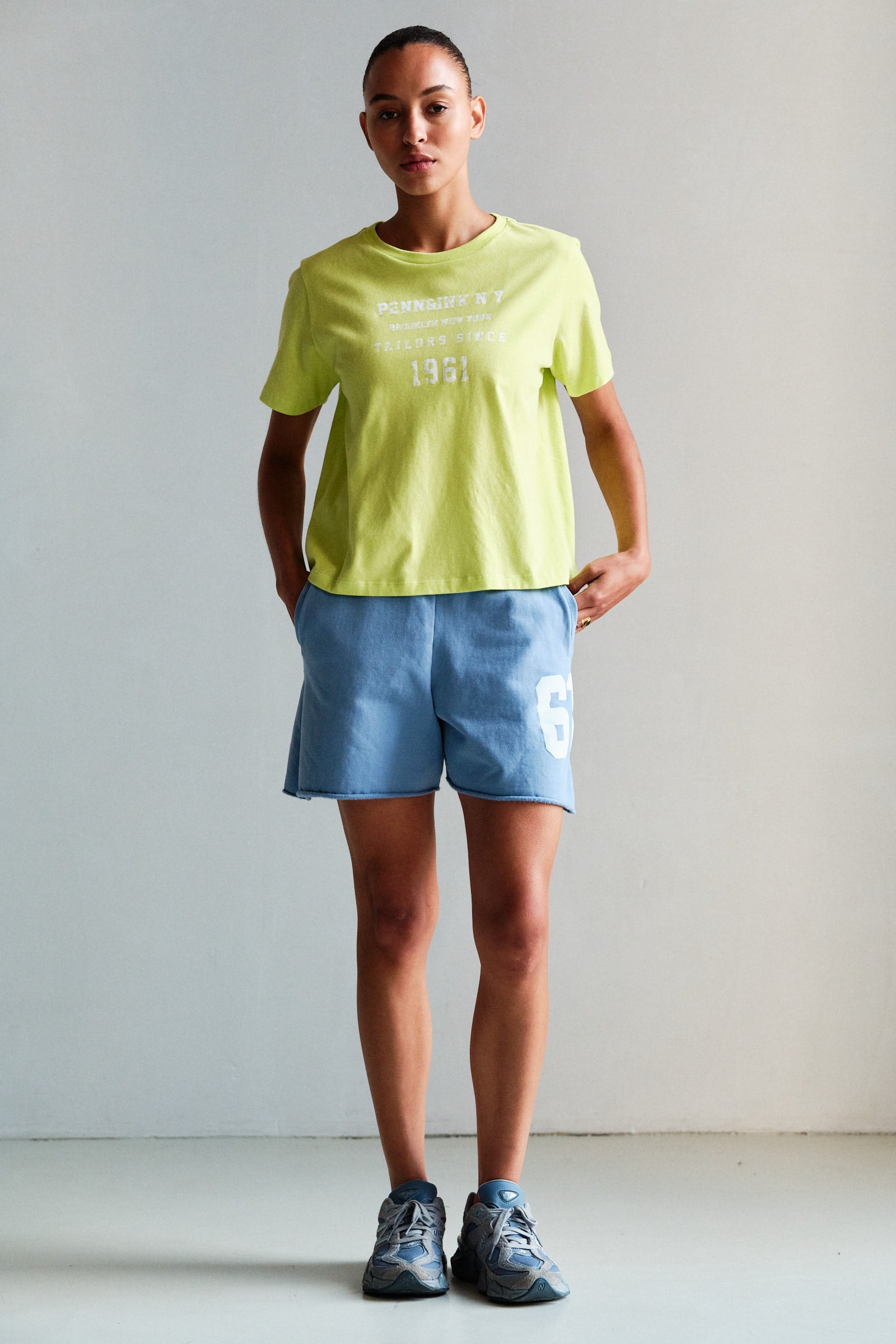T-SHIRT (S26T1286LTD) SUNNY LIME - WHITE