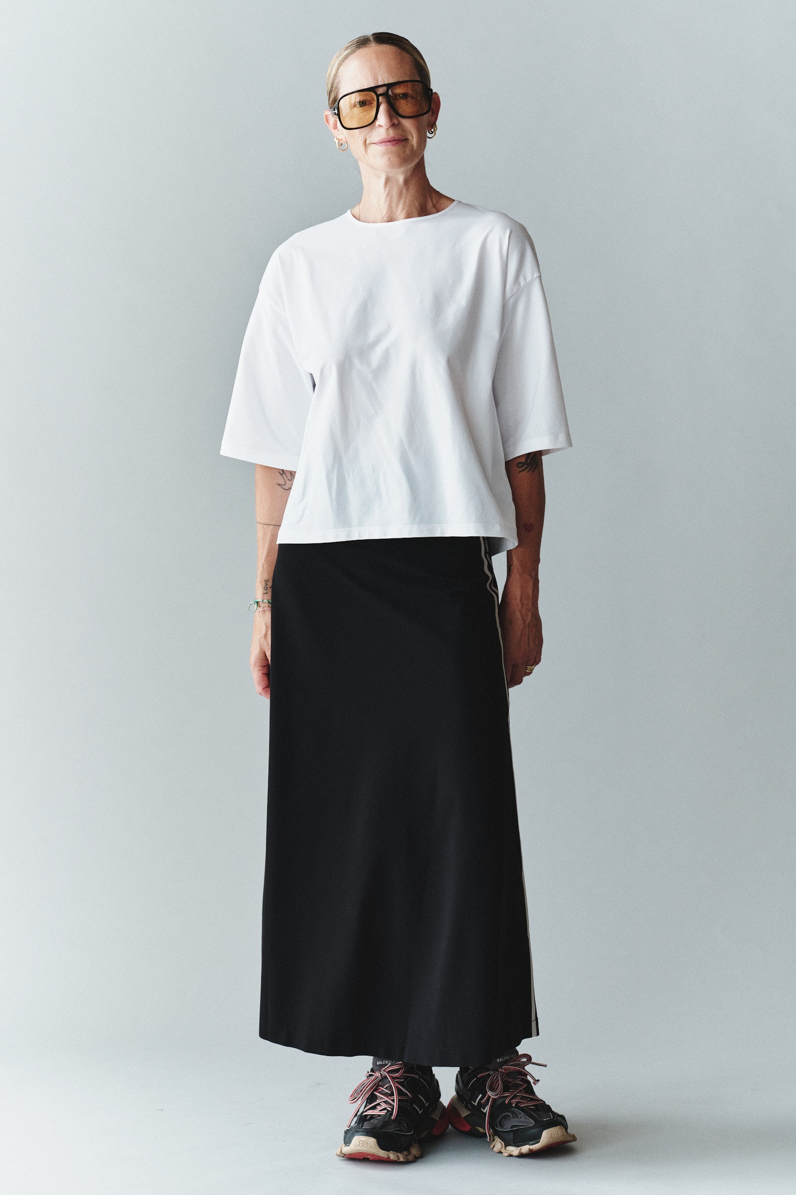 SKIRT (ANNA STRIPE) BLACK