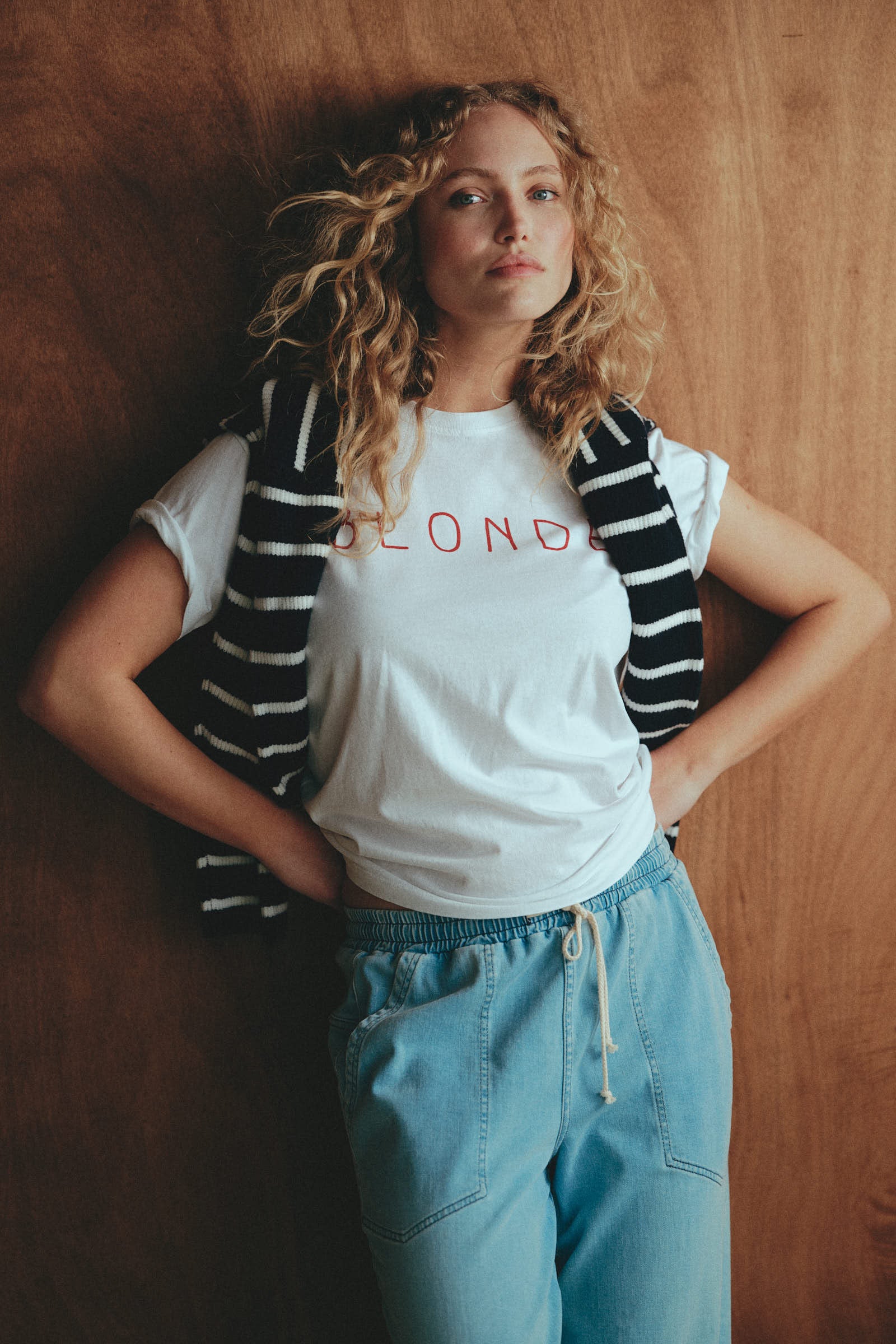 T-SHIRT PRINT (BLAIR) WHITE - TOMATO