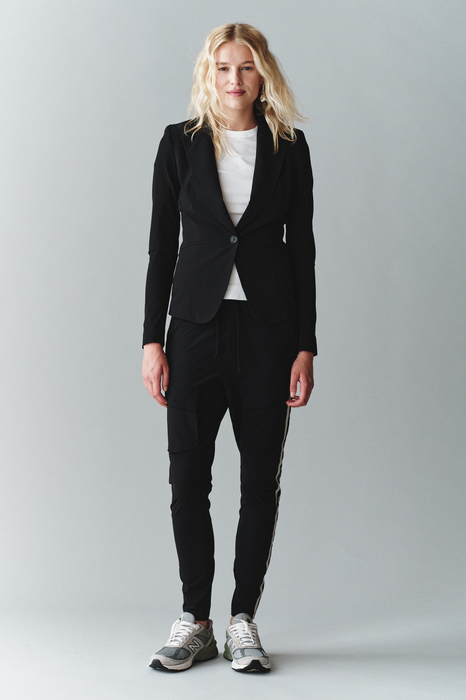 TROUSERS (CARGO STRIPE) BLACK