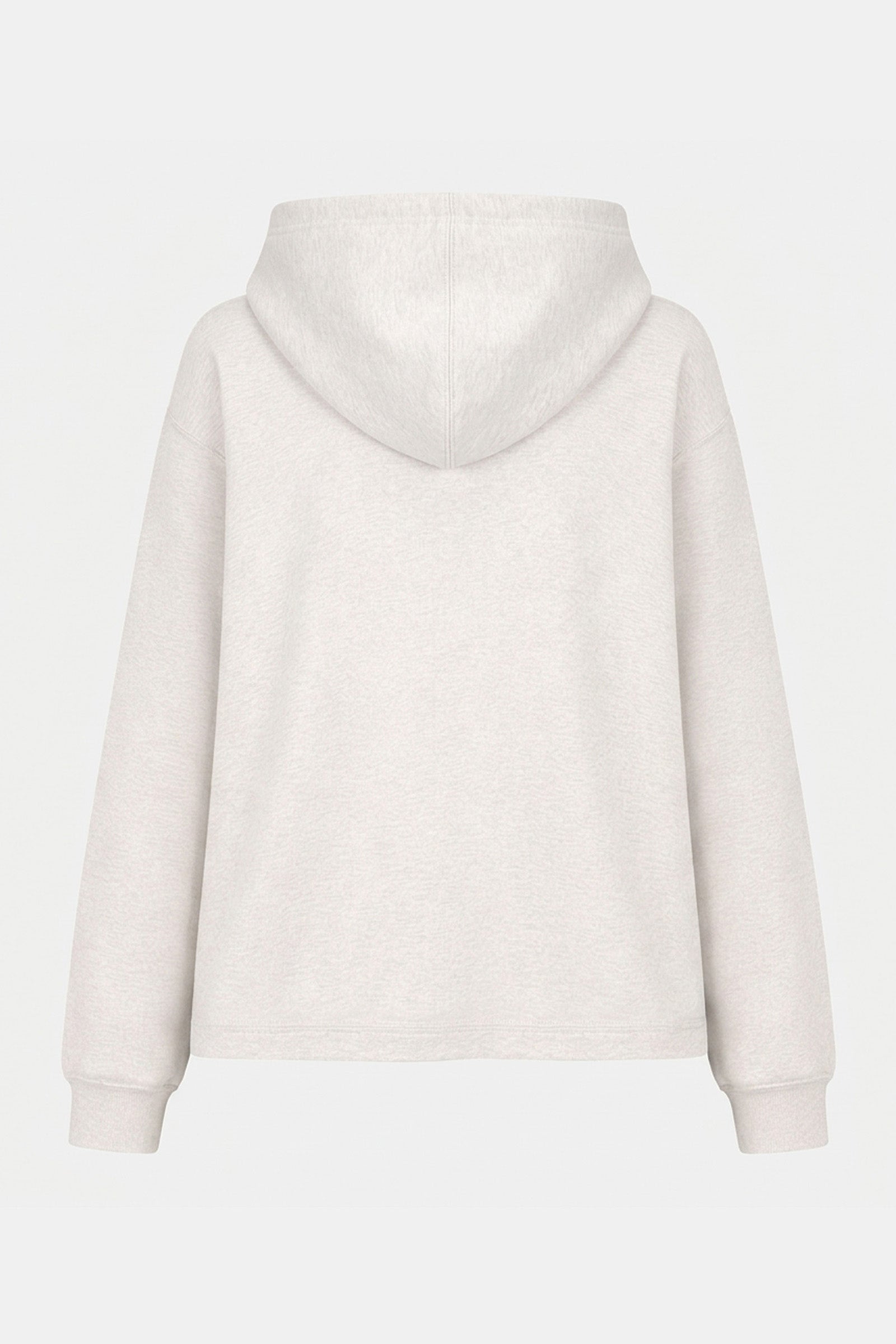 HOODIE PRINT (DAKOTA) ECRU MELANGE - TOMATO