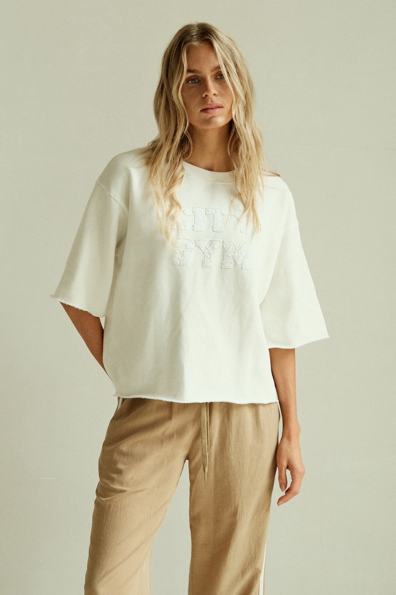 SWEATER PRINT (S26F1835) ECRU - WHITE