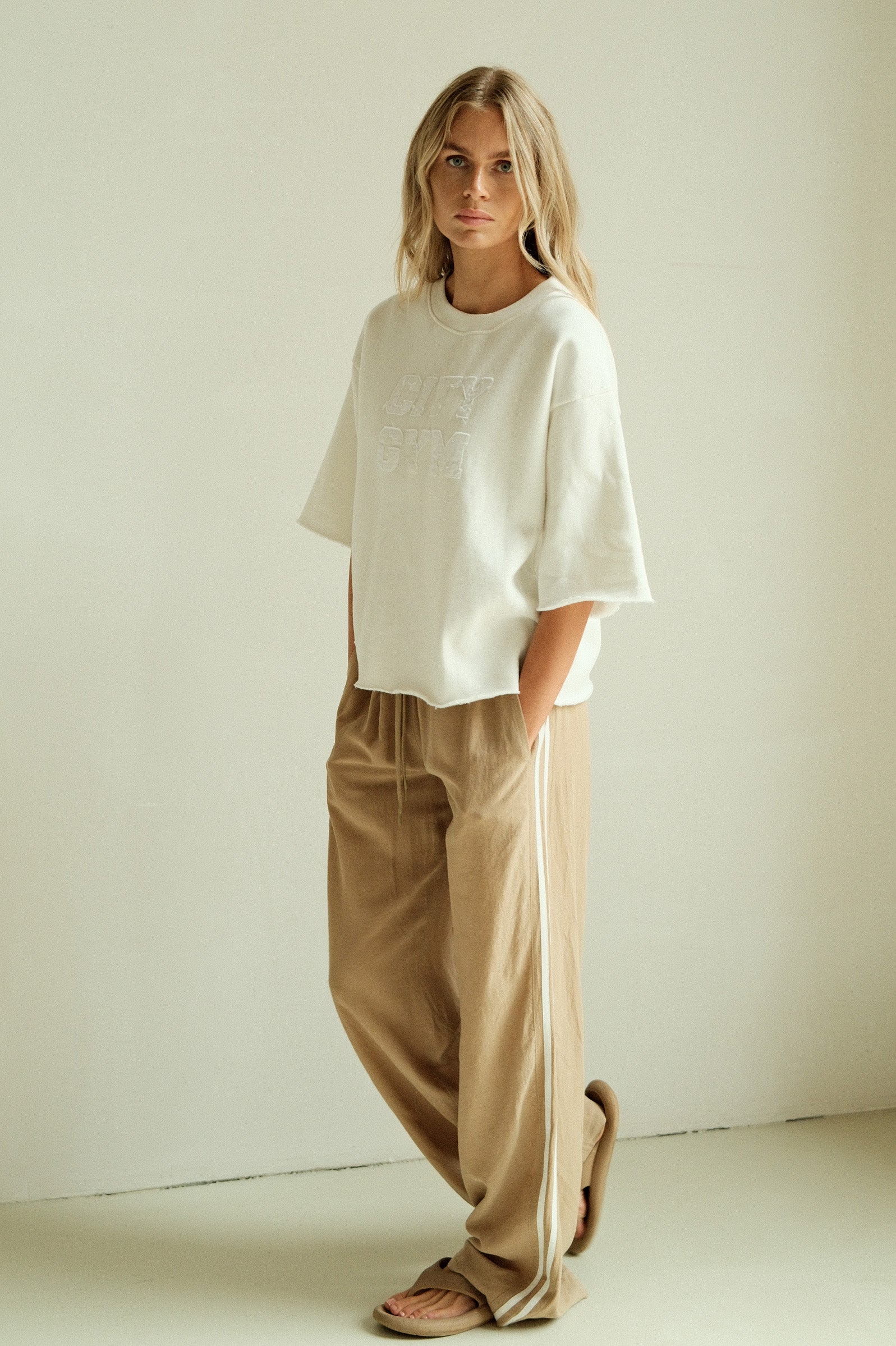 SWEATER PRINT (S26F1835) ECRU - WHITE