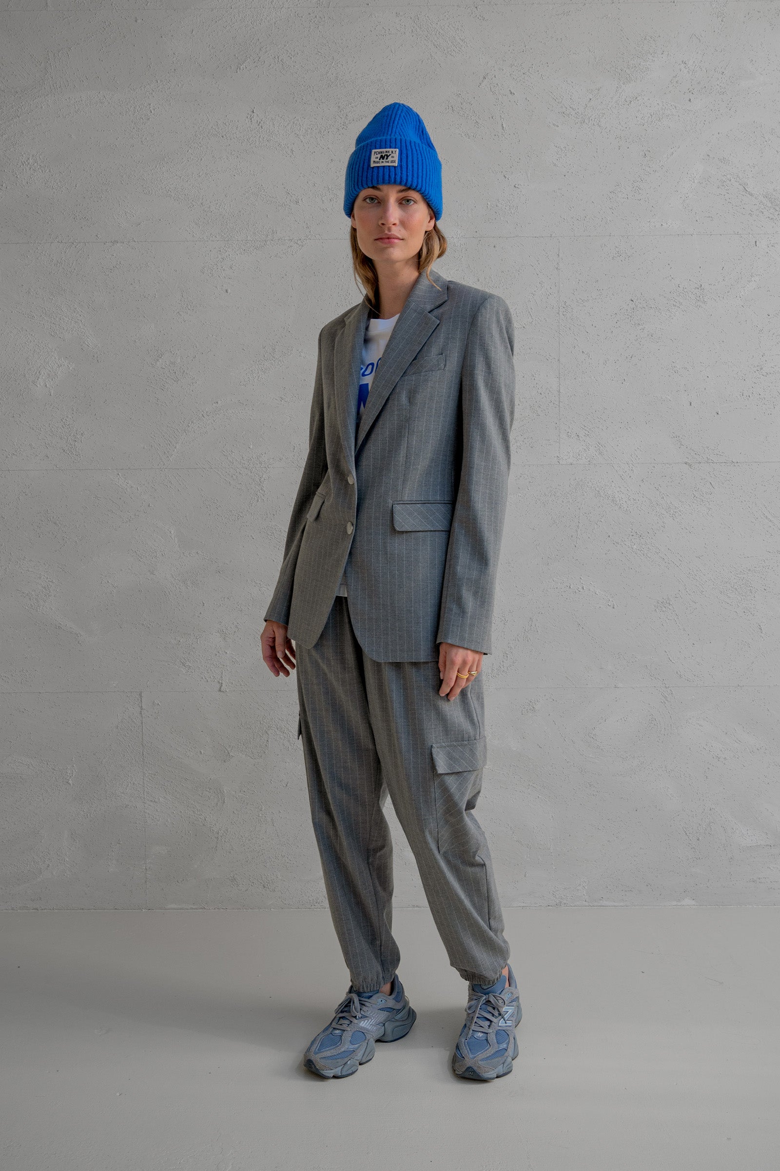 Trousers Stripe (W25N1624) Grey Melange | Penn&Ink