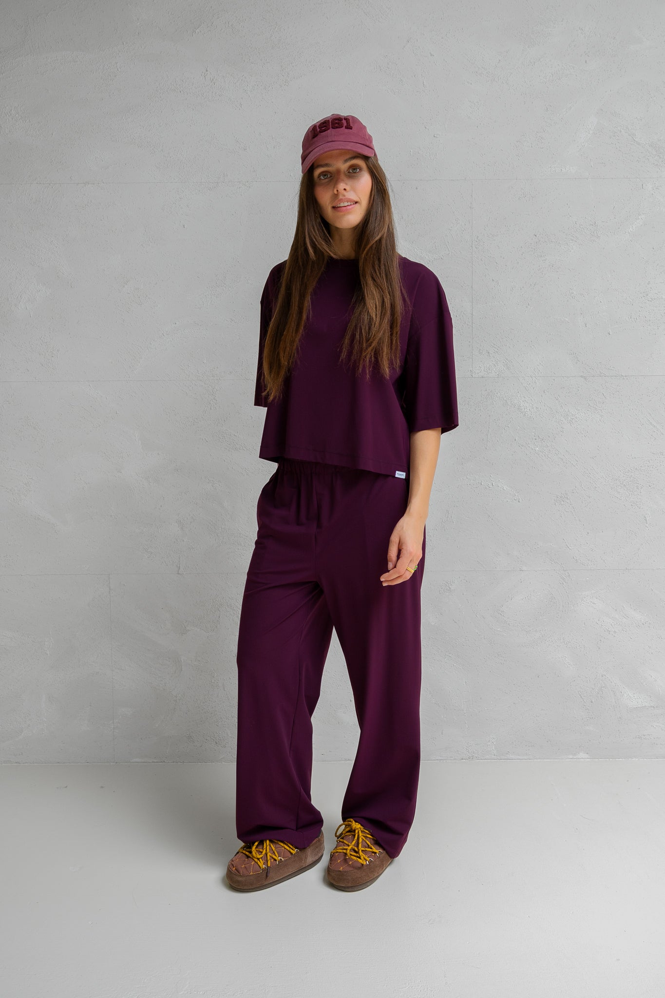 T-SHIRT (W25F1740) AUBERGINE