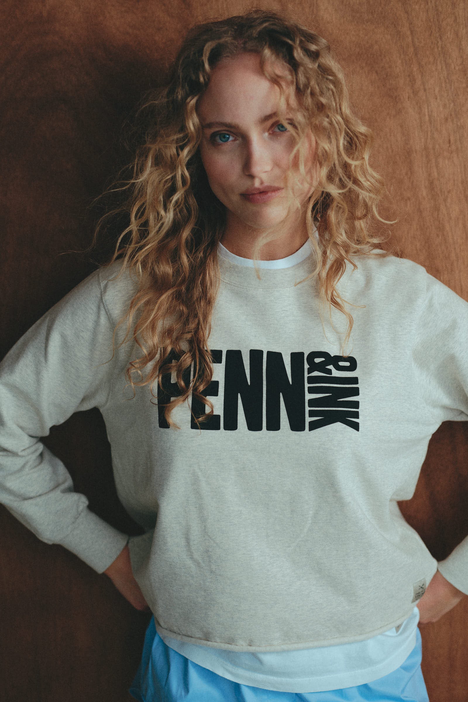 SWEATER PRINT (HARPER) ECRU MELANGE - BLACK