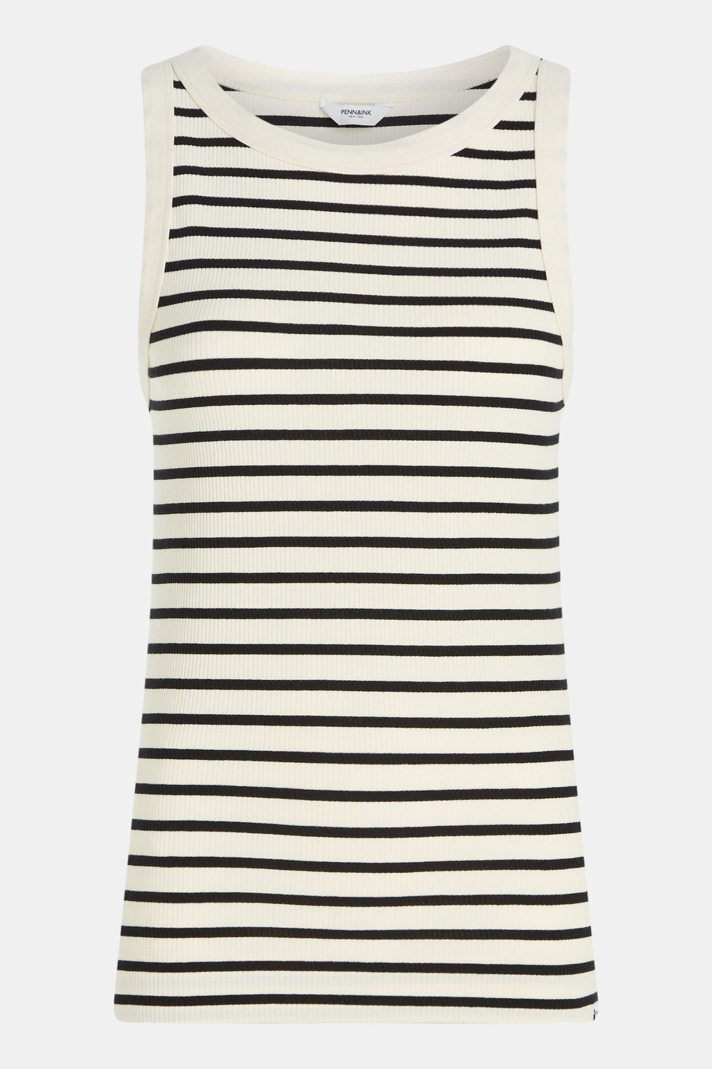 Penn&Ink Singlet (Kansas) Ecru - Black | Penn&Ink