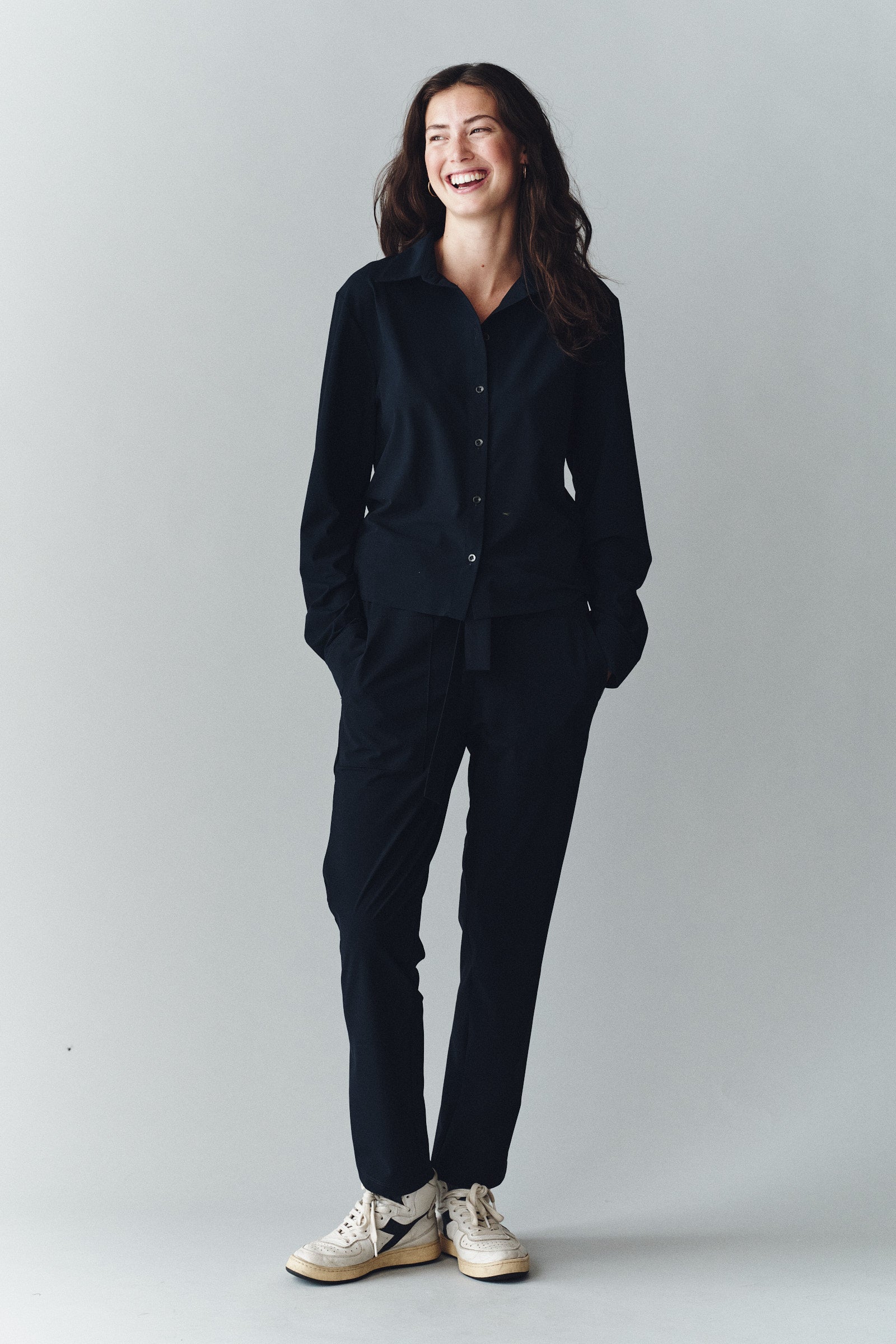 BLOUSE (LOWELL) NAVY