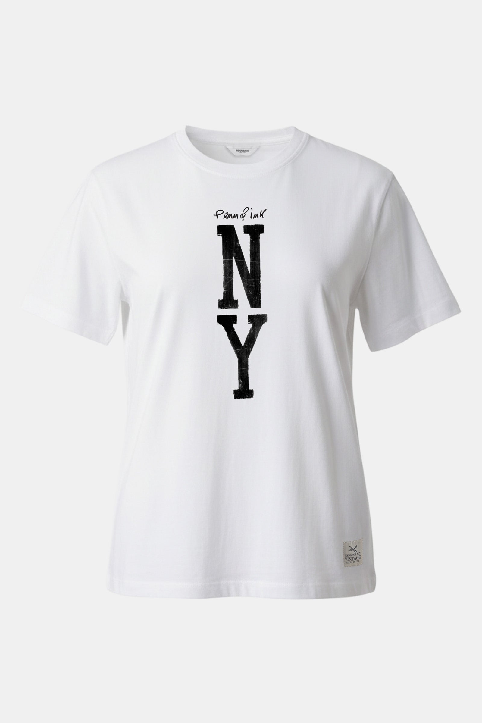 T-SHIRT PRINT (MOLLY) WHITE - BLACK