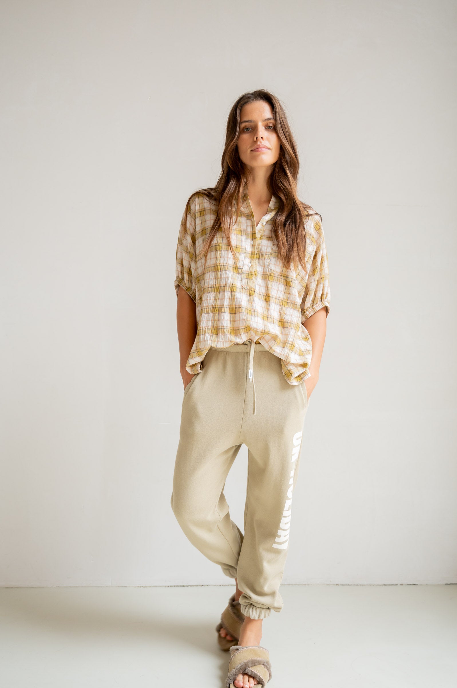 Blouse (S26F1822) Bamboo Check | Penn&Ink