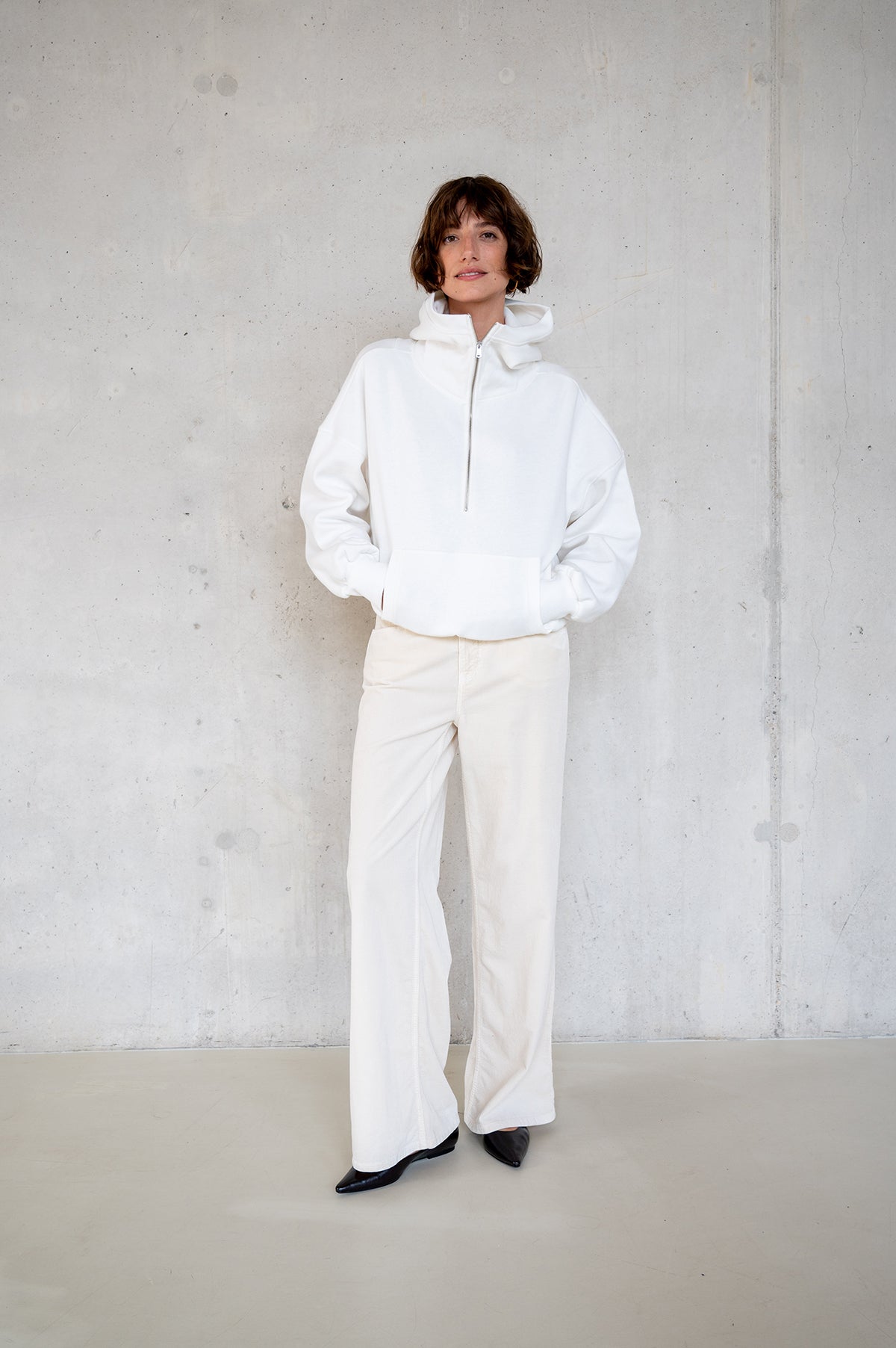 HOODIE PRINT (W25T1211LTD) MILK