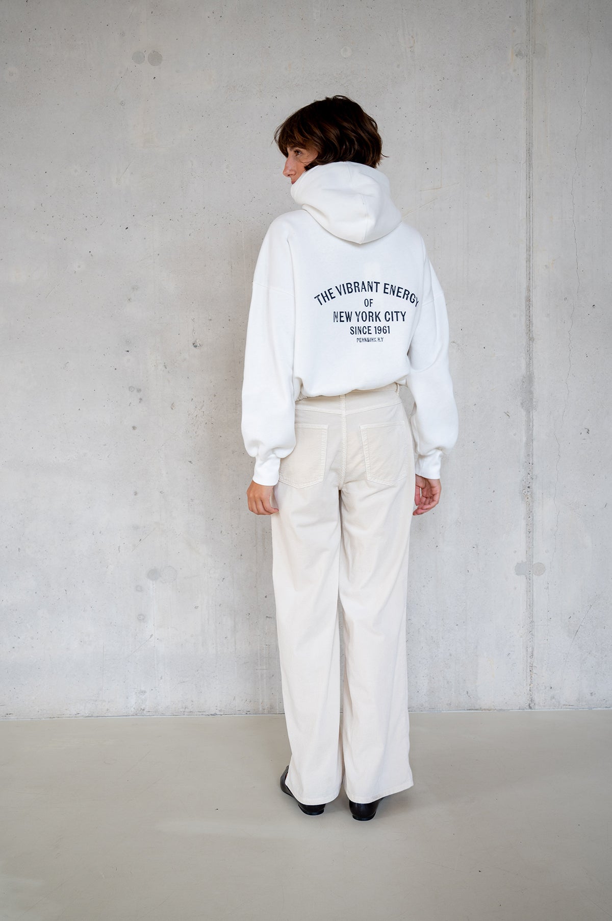 HOODIE PRINT (W25T1211LTD) MILK