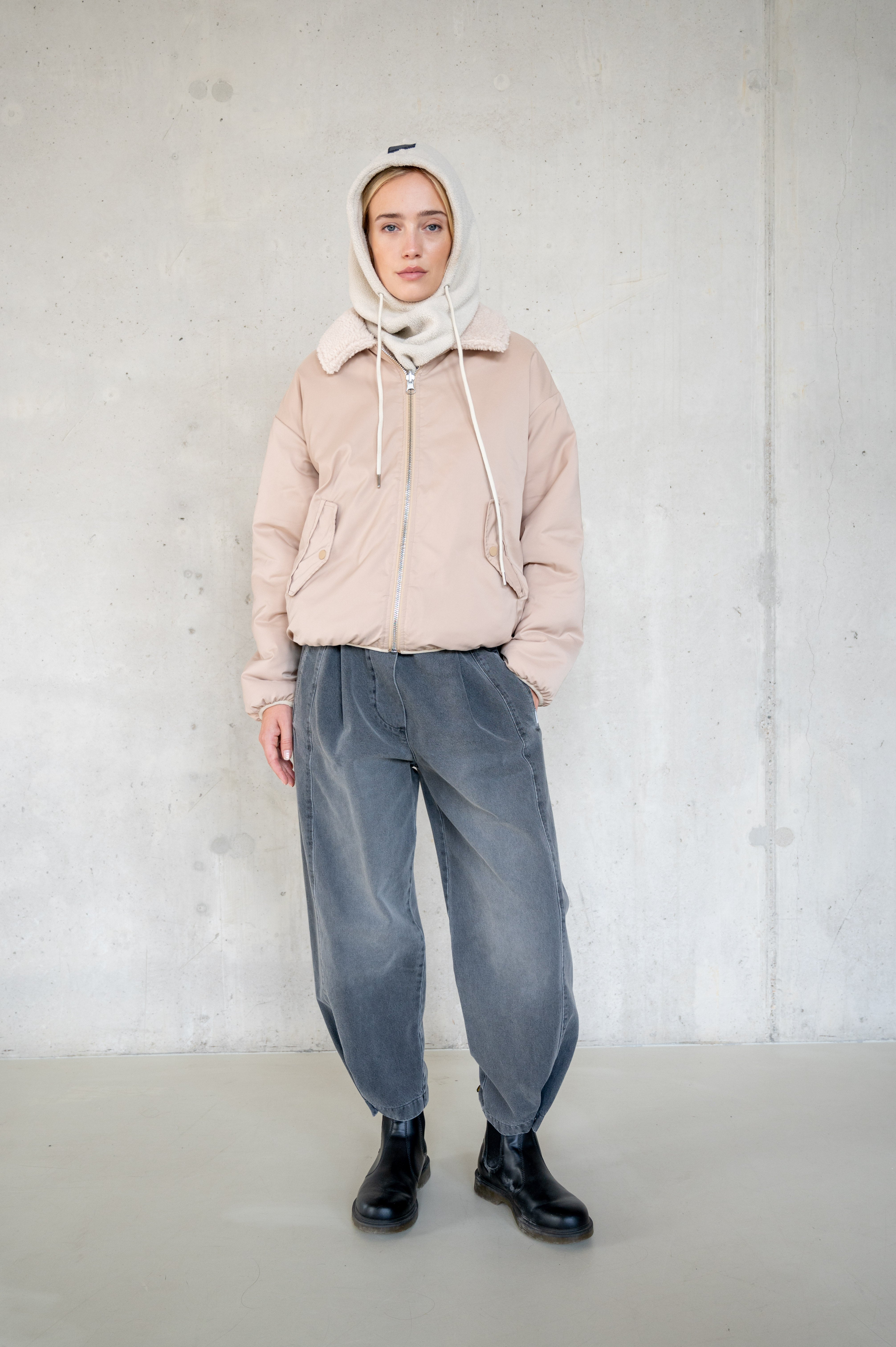 REVERSIBLE JACKET (W25C328LTD) ECRU