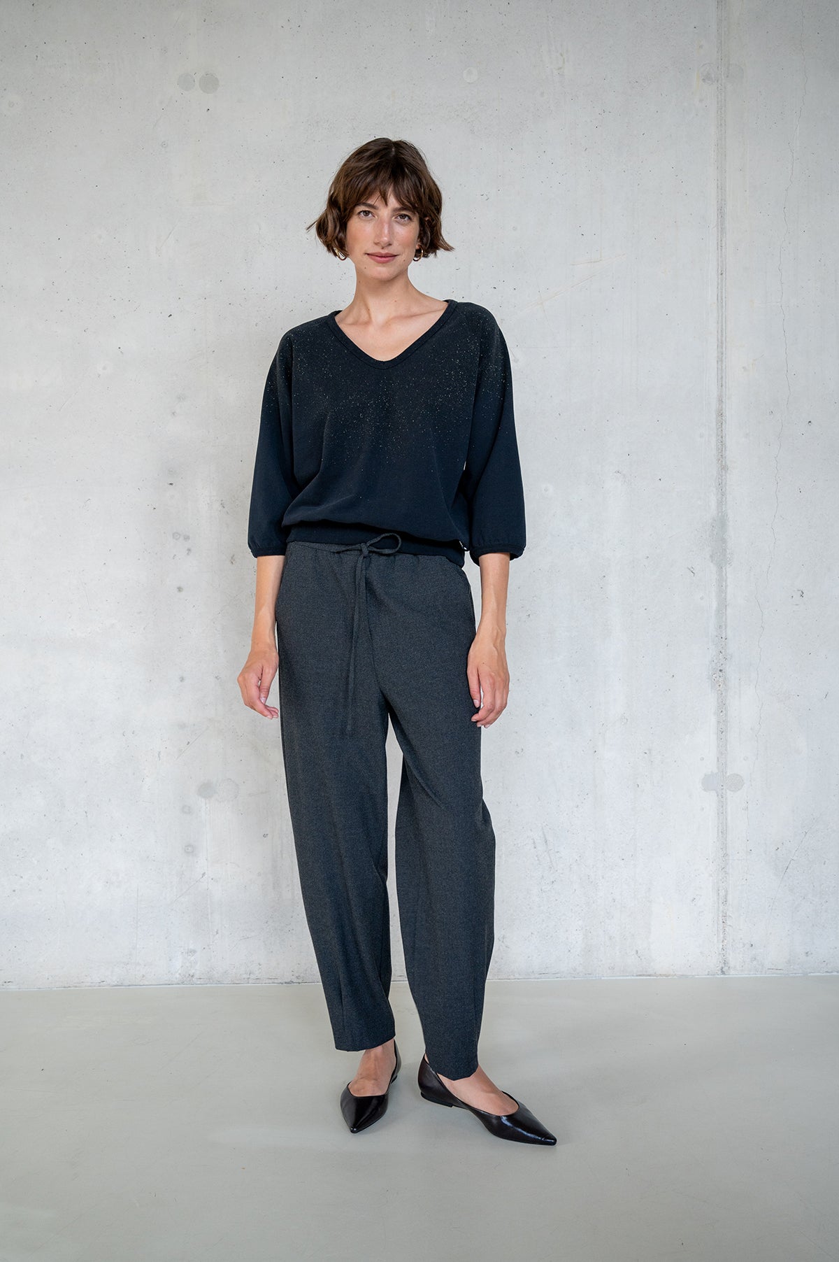 TROUSERS (W25N1672LTD) ANTRA MELANGE